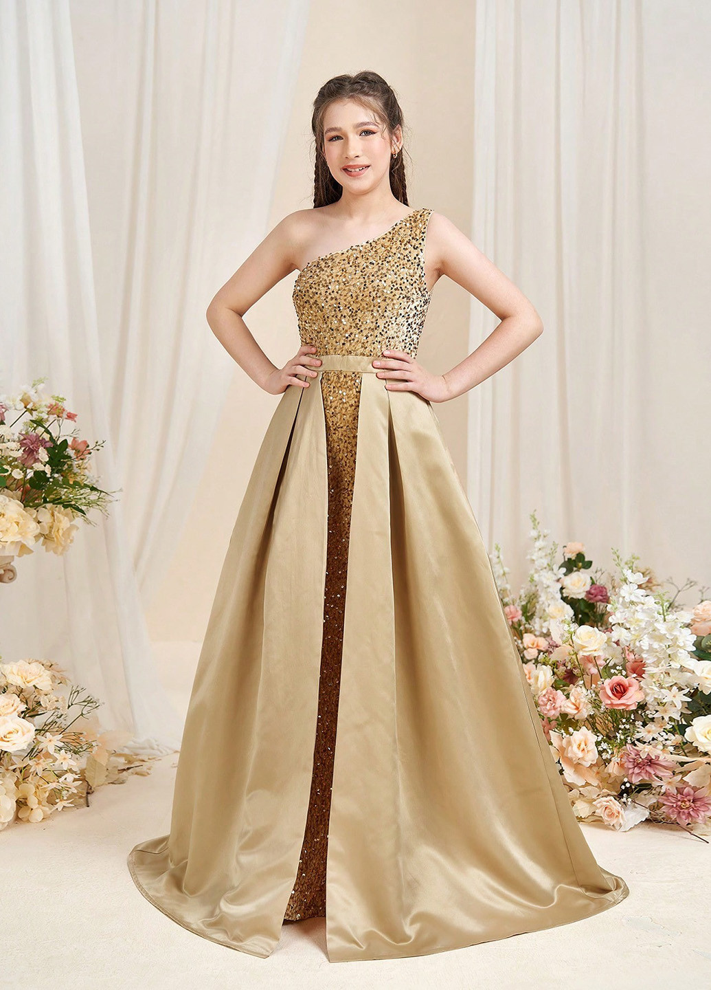 Бежева сукня SHEIN (364099687)