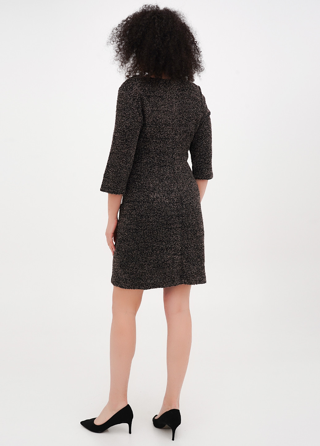 Коричнева кежуал сукня силуетна Imperial меланжева