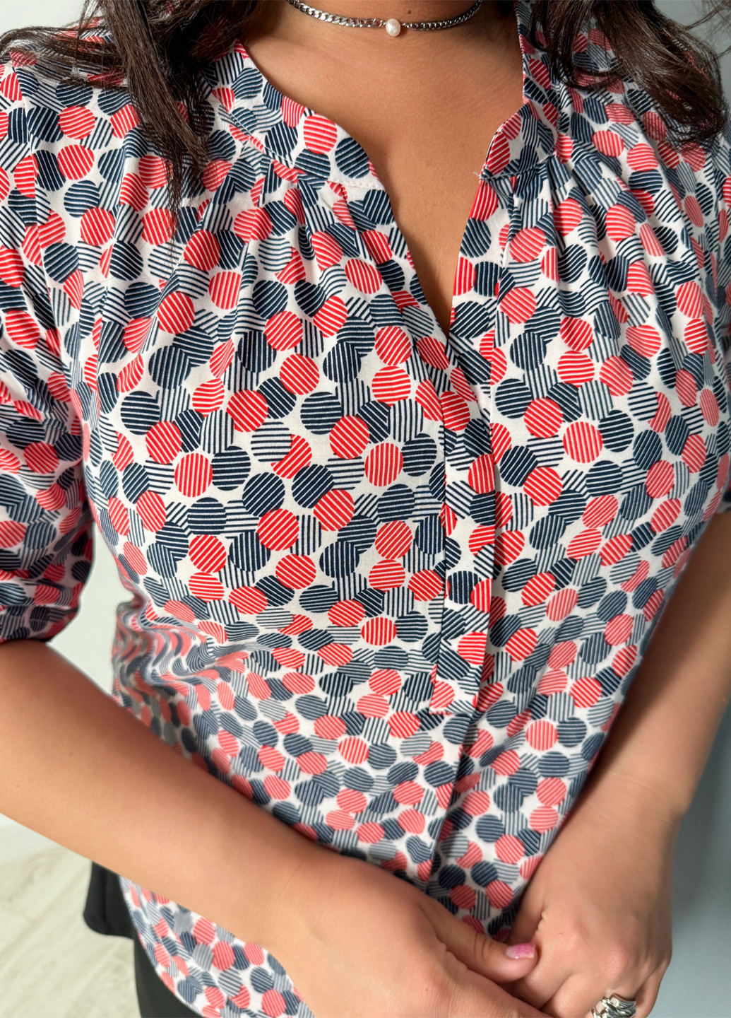 Комбинированная блуза Demma