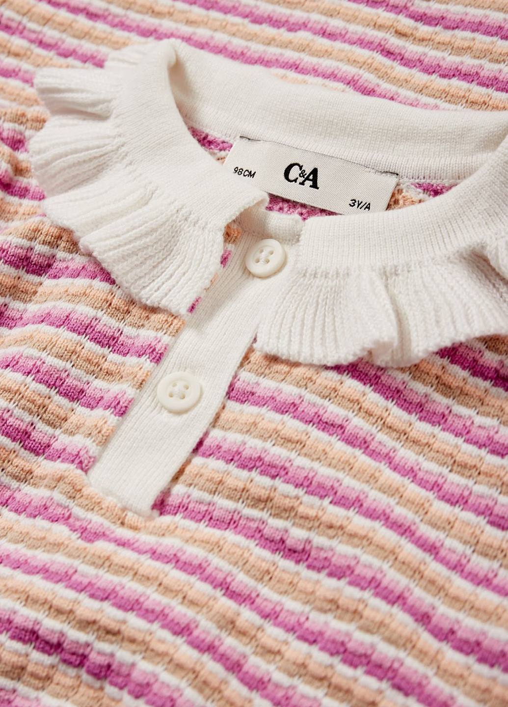 Комбинированная в полоску блузка C&A демисезонная