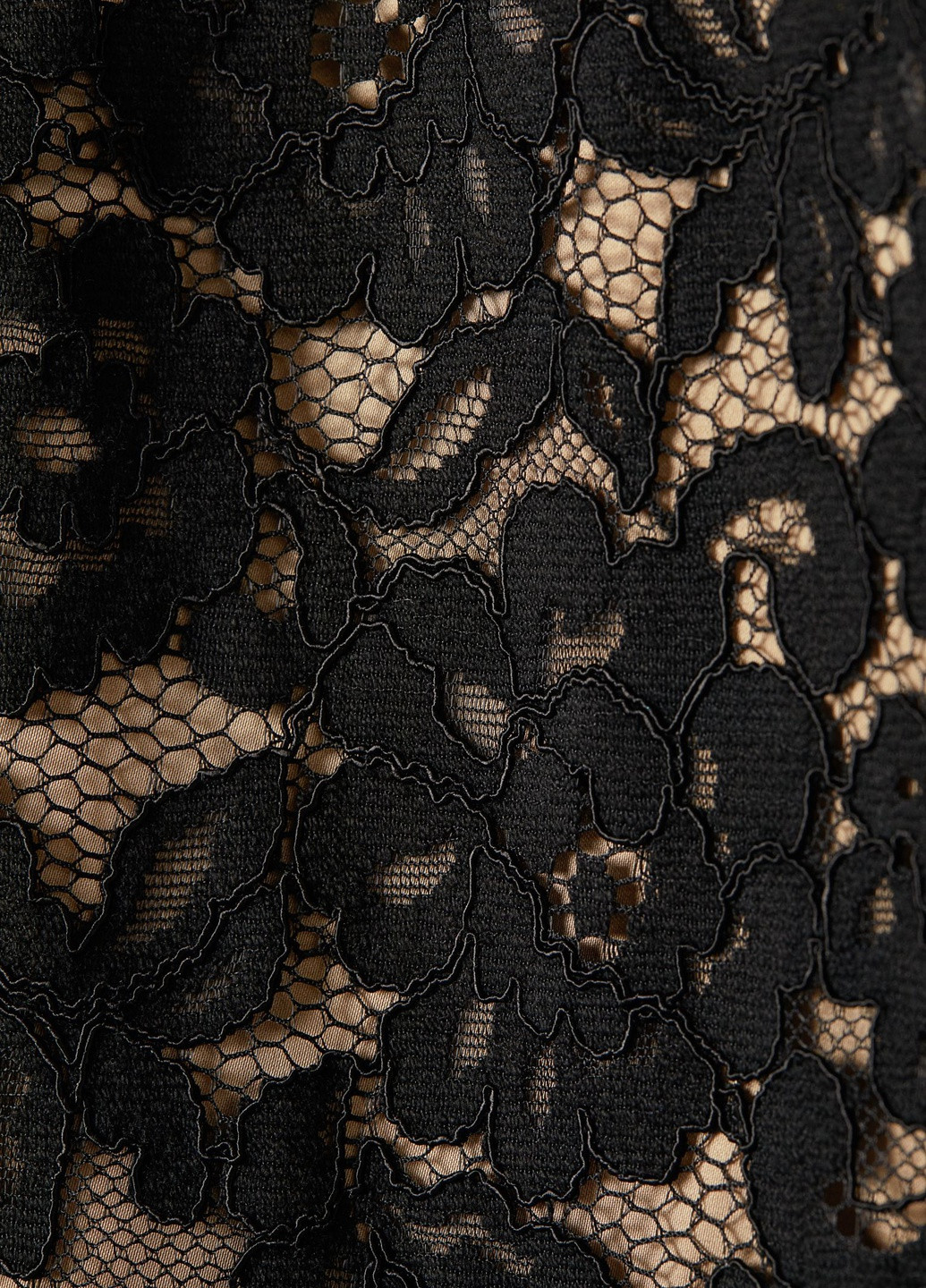 Чорна повсякденний мереживне плаття H&M з квітковим принтом