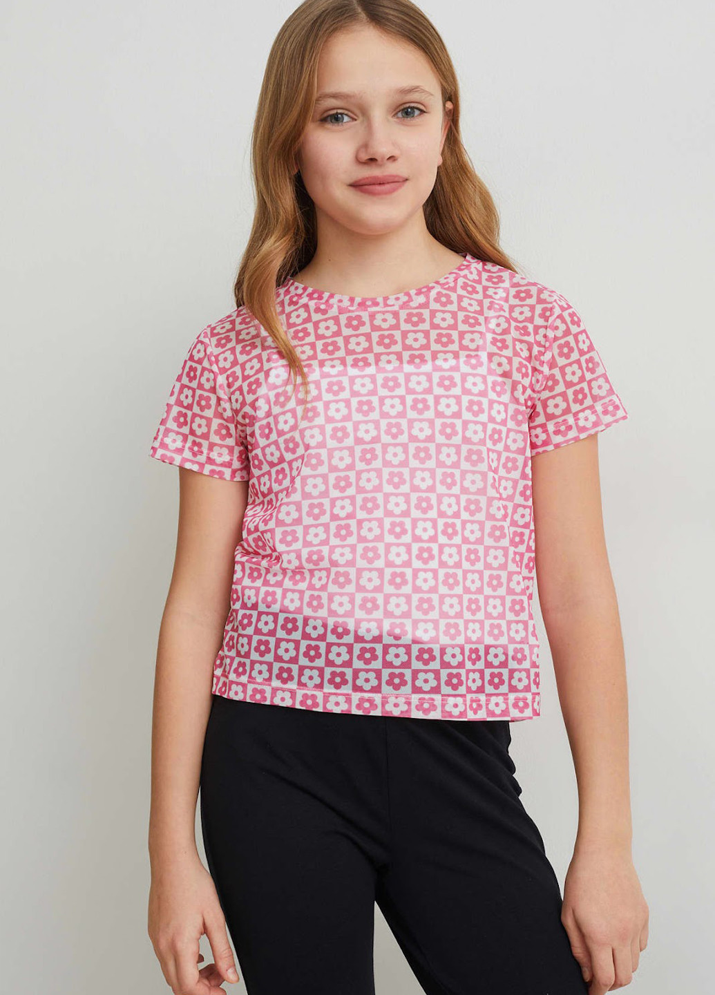 Комбинированный летний комплект (топ, футболка) C&A