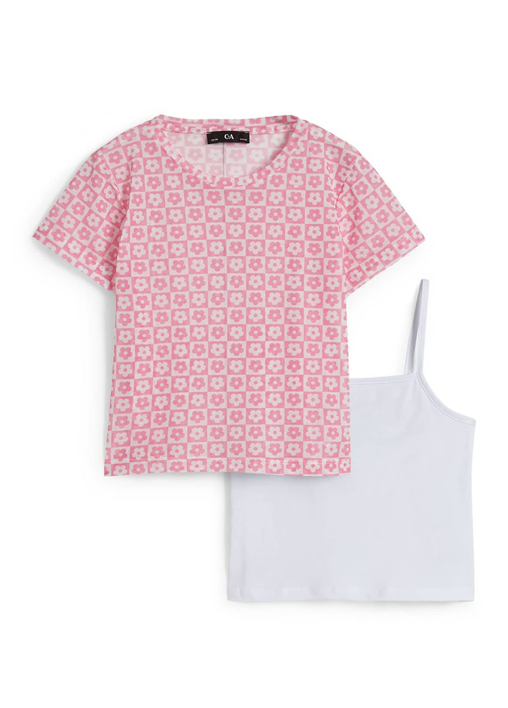 Комбинированный летний комплект (топ, футболка) C&A