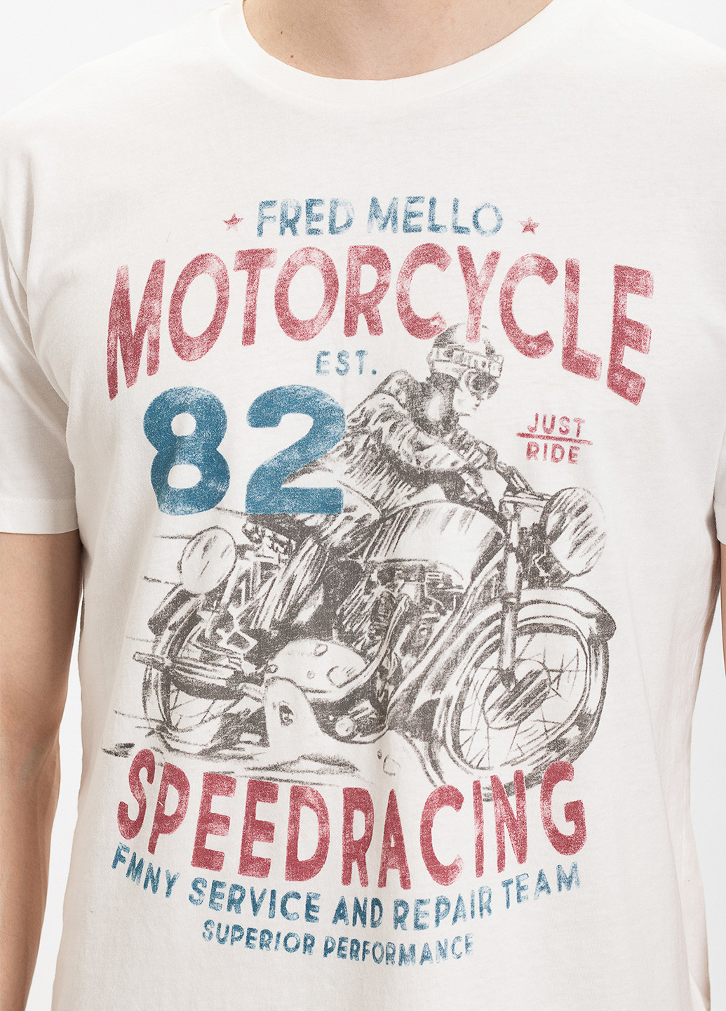 Біла футболка Fred Mello