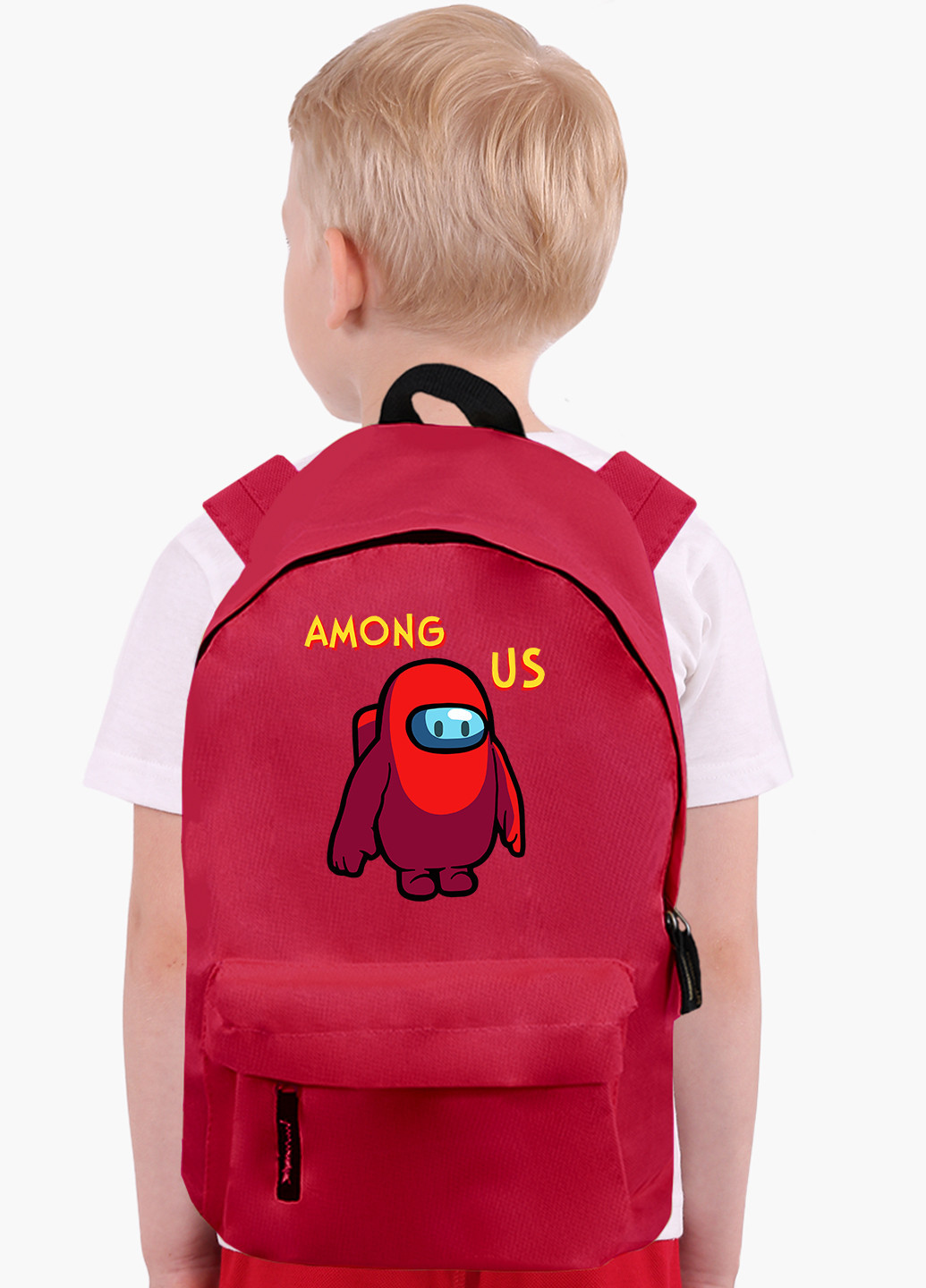 Детский рюкзак Амонг Ас Красный (Among Us Red) (9263-2411) MobiPrint (217075017)
