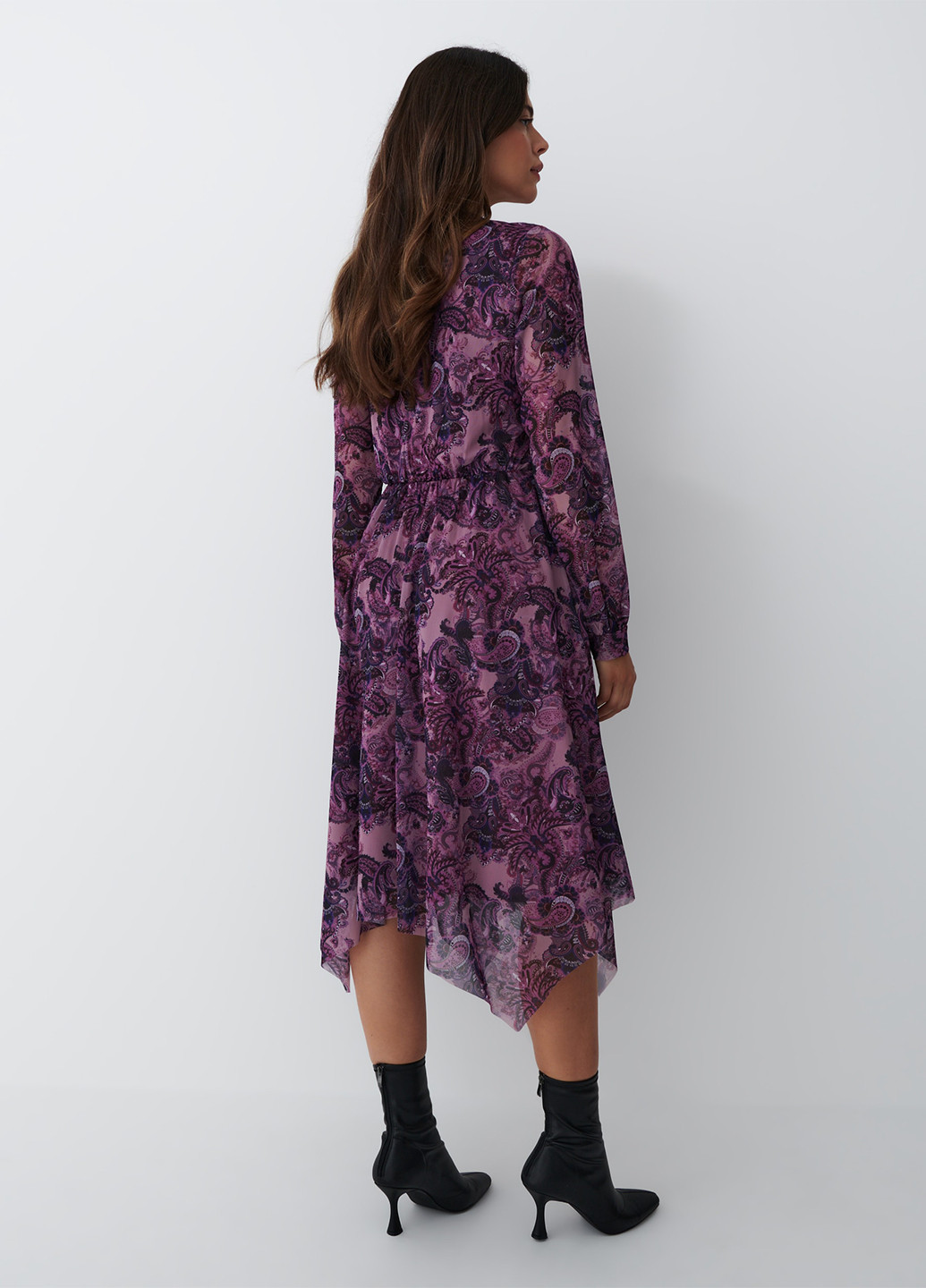 Фиолетовое кэжуал платье Mohito турецкие огурцы