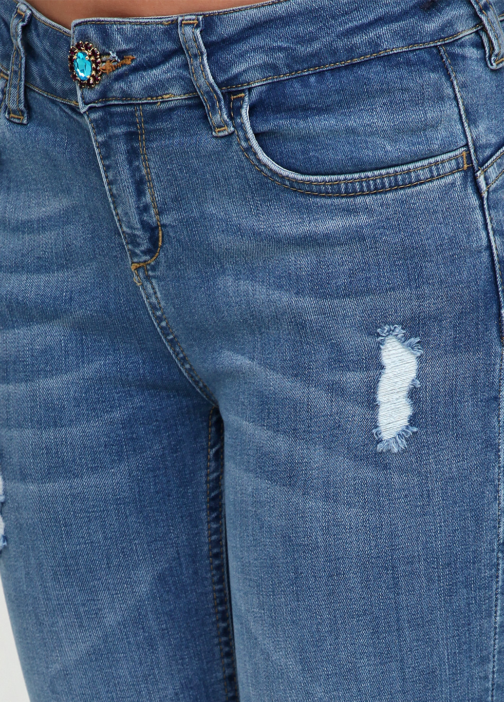 Синие демисезонные скинни джинсы Liu-Jo