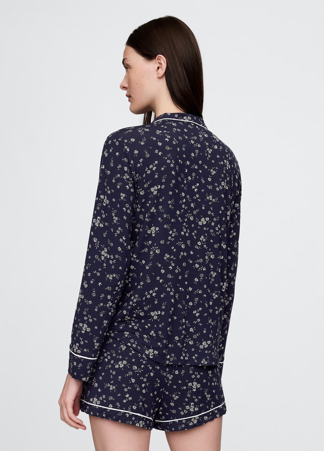 Индиго домашний рубашка с цветами Gap
