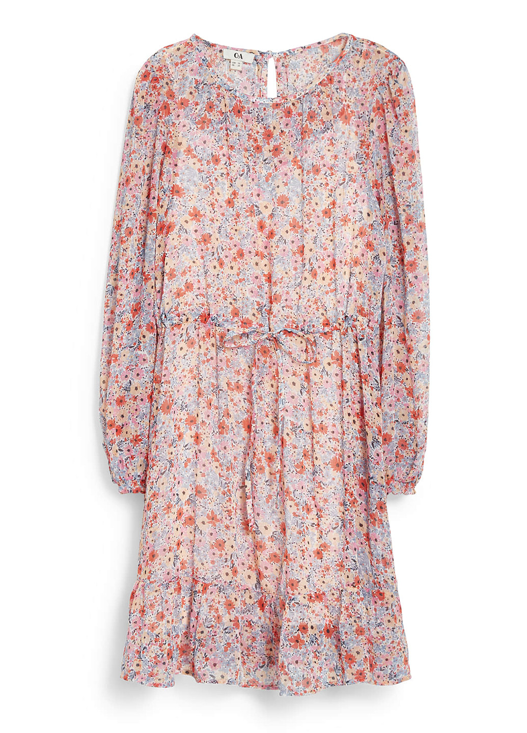 Комбинированное кэжуал платье C&A с цветочным принтом
