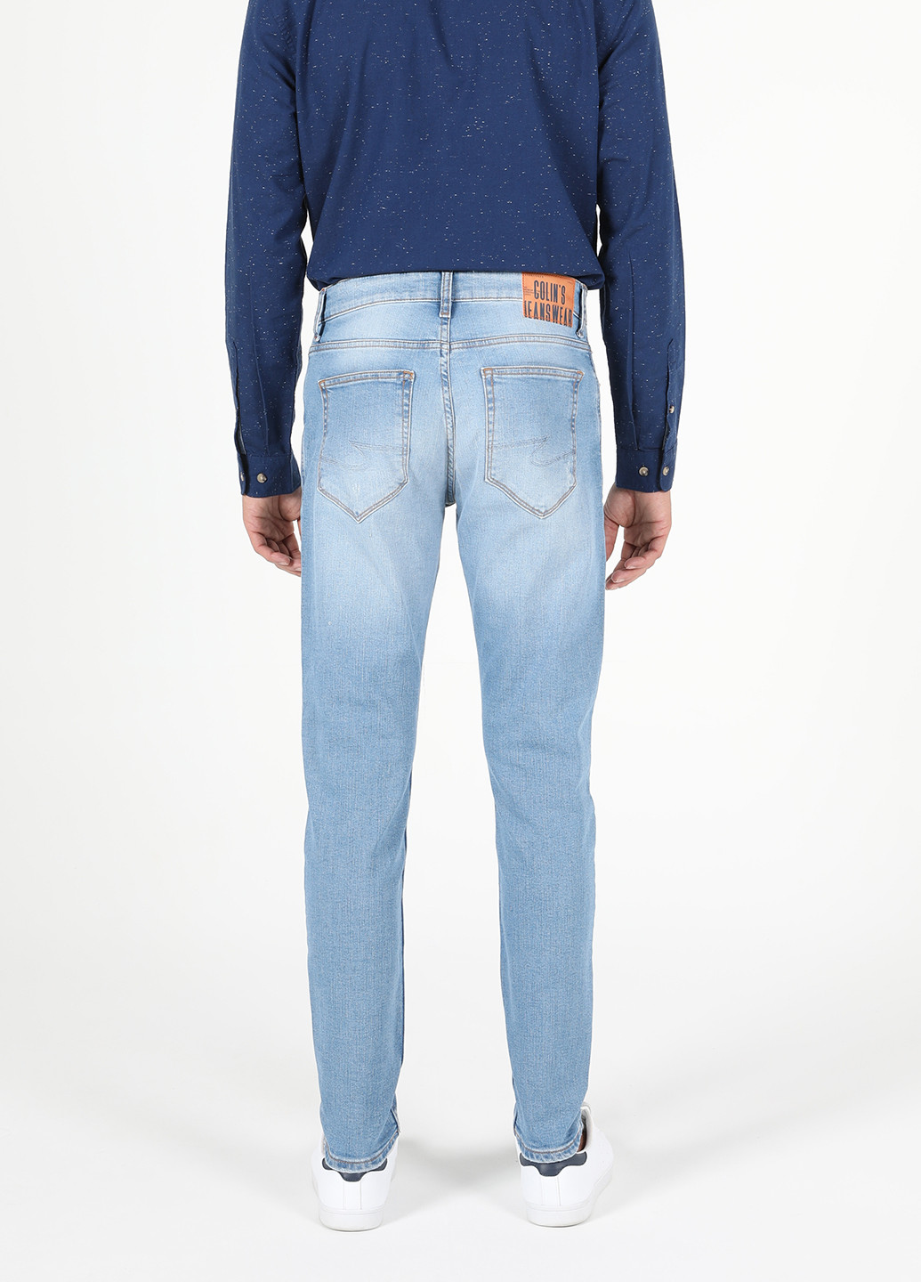 Голубые демисезонные слим джинсы 041 DANNY Colin's