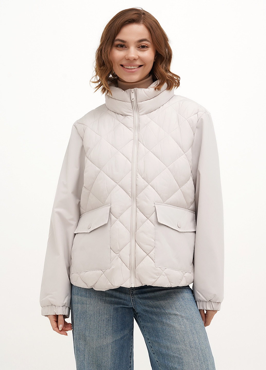 Кремова демісезонна куртка Tom Tailor