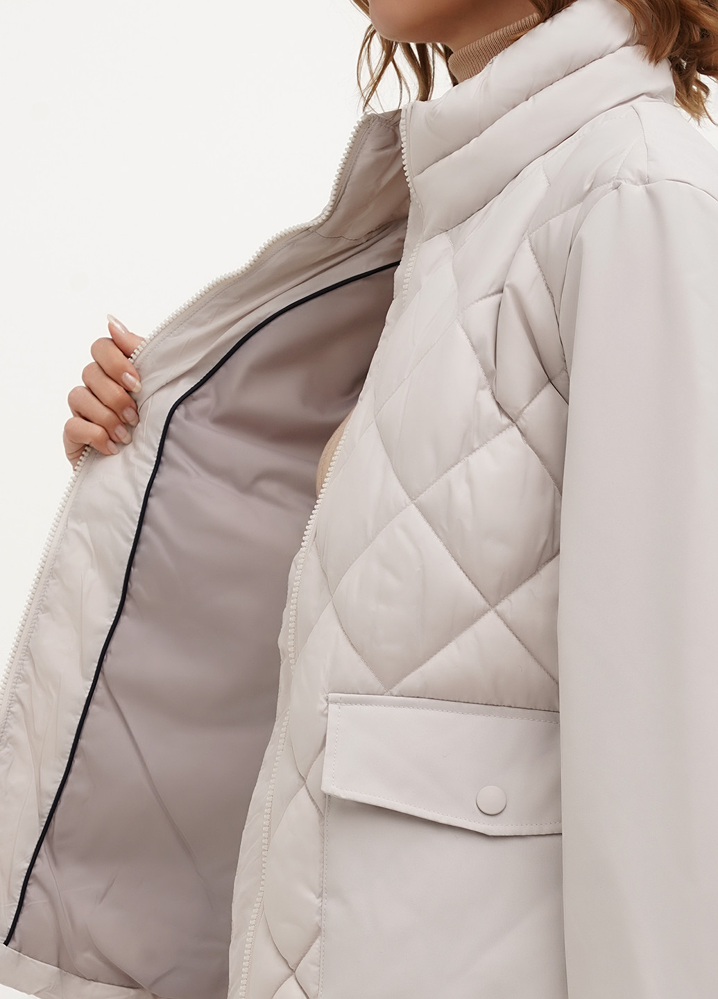 Кремова демісезонна куртка Tom Tailor