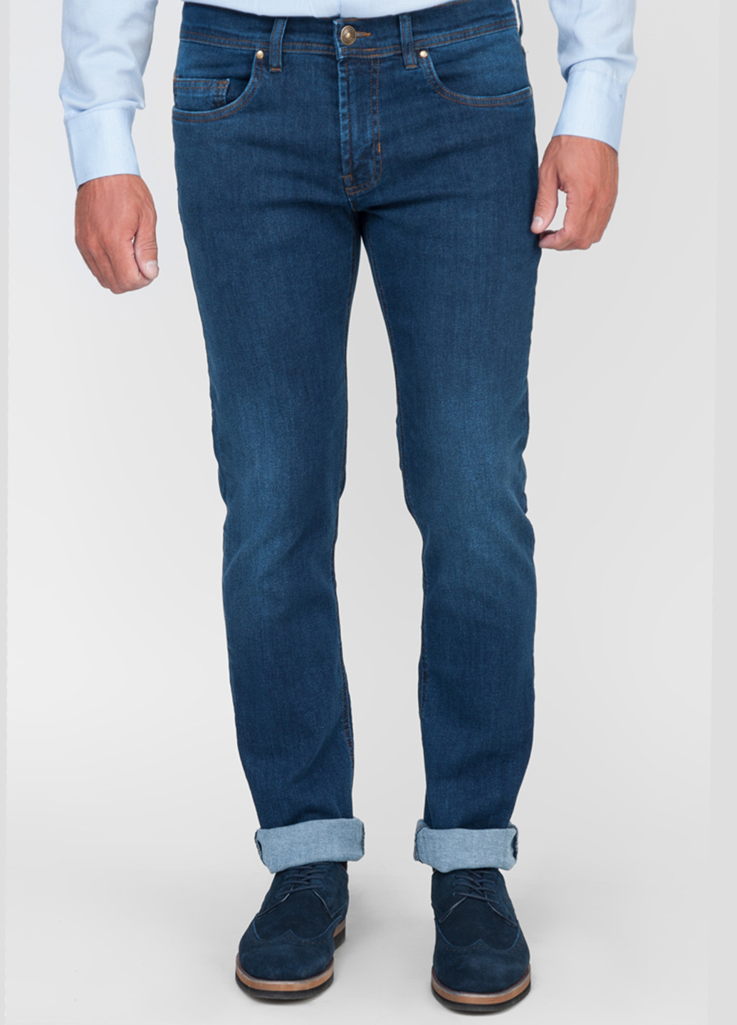 Синие демисезонные джинсы Arber