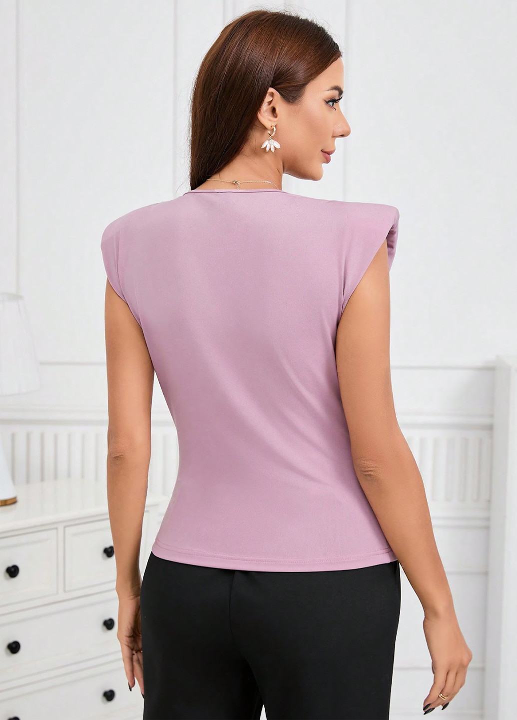 Лиловая блуза SHEIN