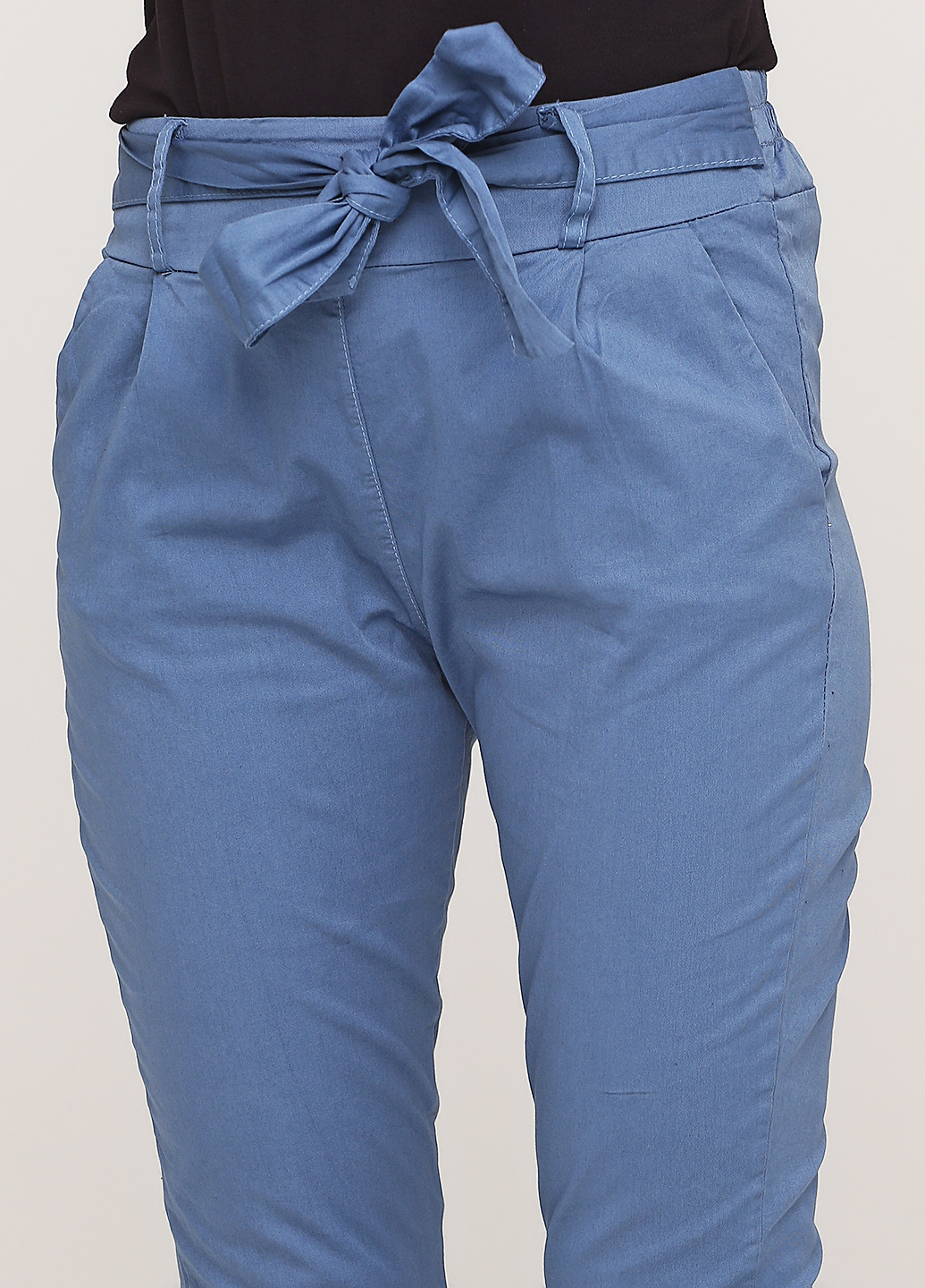 Голубые кэжуал демисезонные зауженные брюки Made in Italy