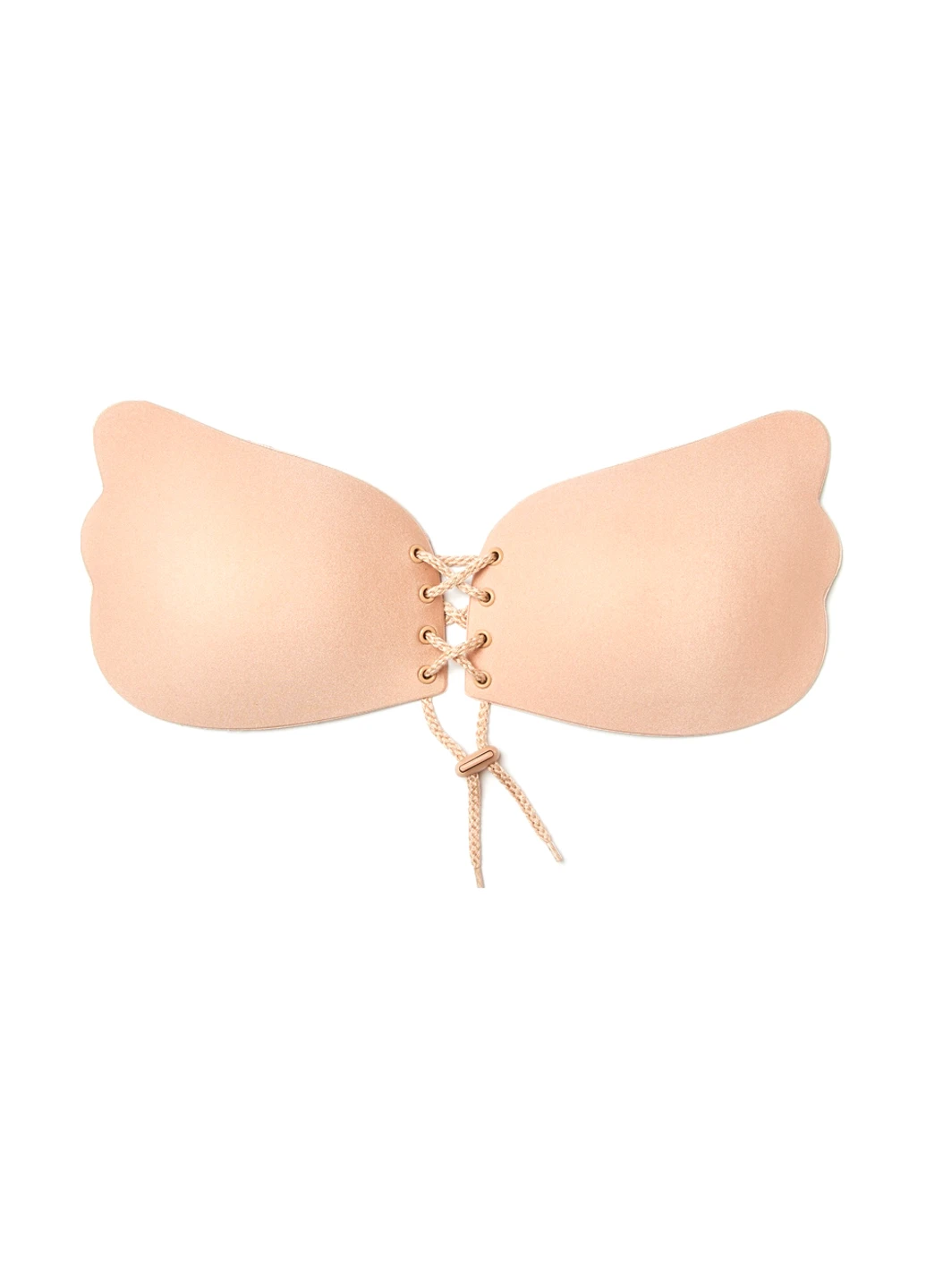 Бежевий невидимка бюстгальтер Hunkemoller без кісточок поліамід