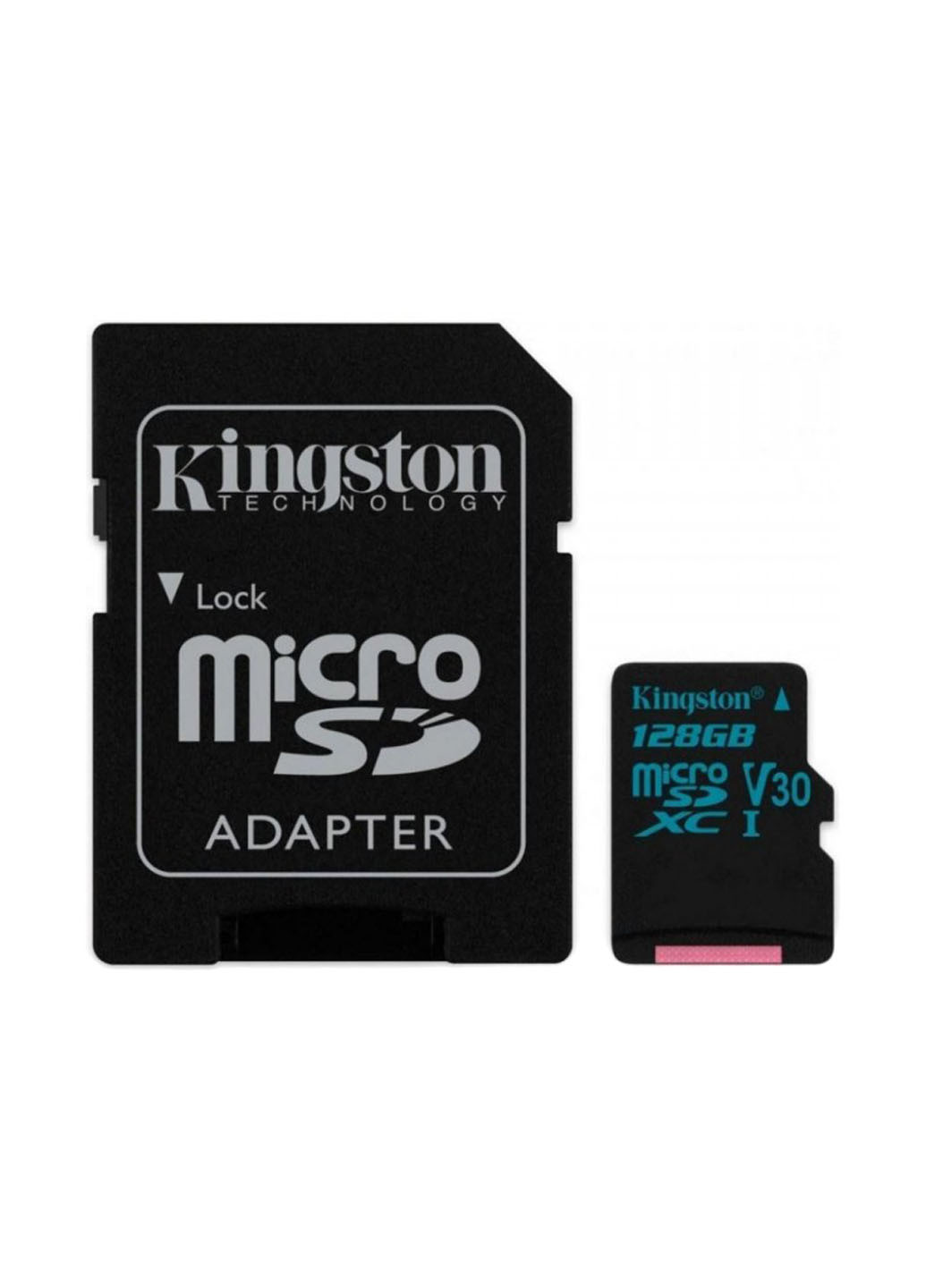 Карта памяти microSDXC 128GB Canvas Go! C10 UHS-I U3 + SD-adapter (SDCG2/128GB) Kingston карта памяти kingston microsdxc 128gb canvas go! c10 uhs-i u3 + sd-adapter (sdcg2/128gb) (136711392)