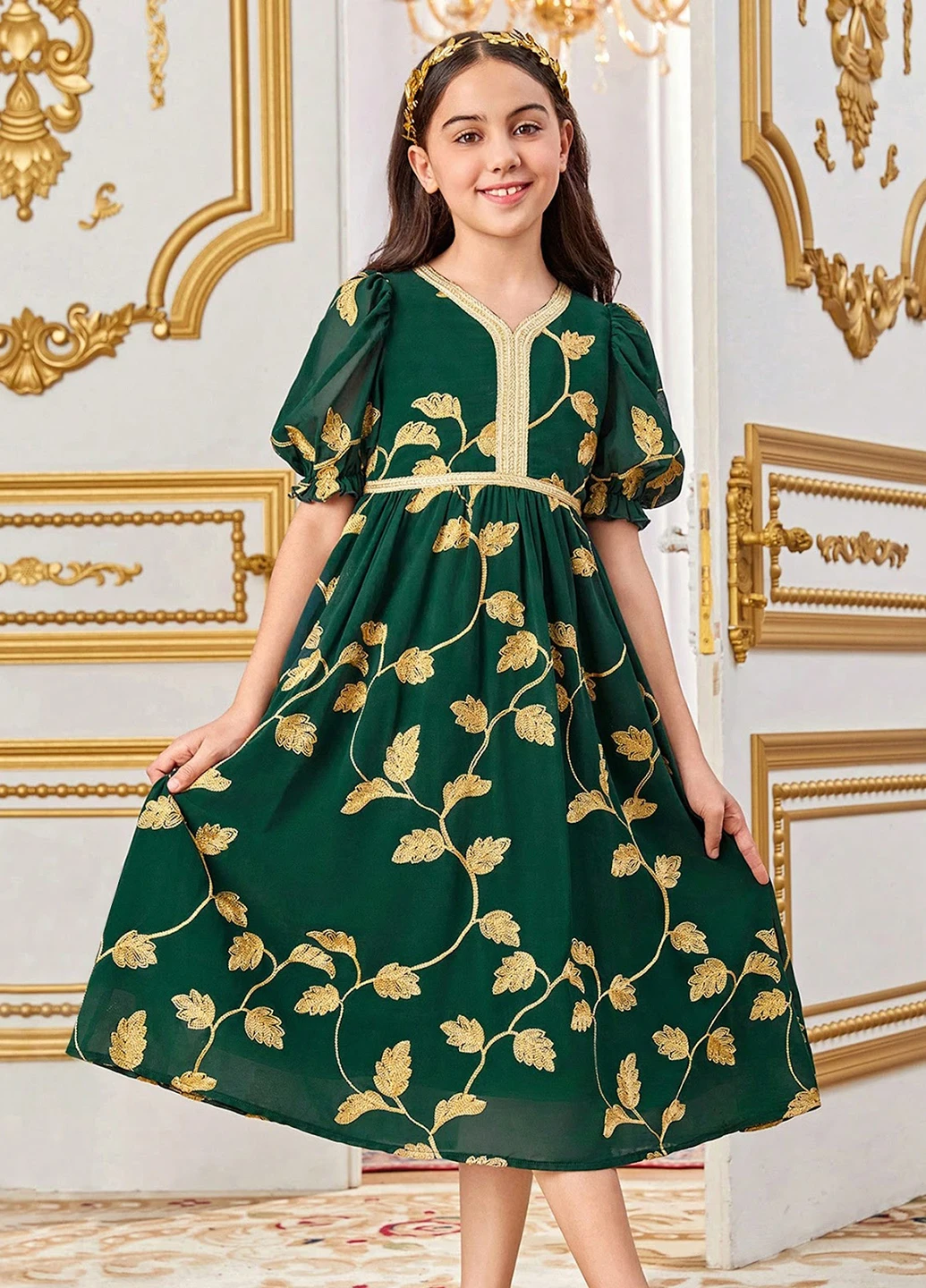Изумрудное платье SHEIN (323082593)