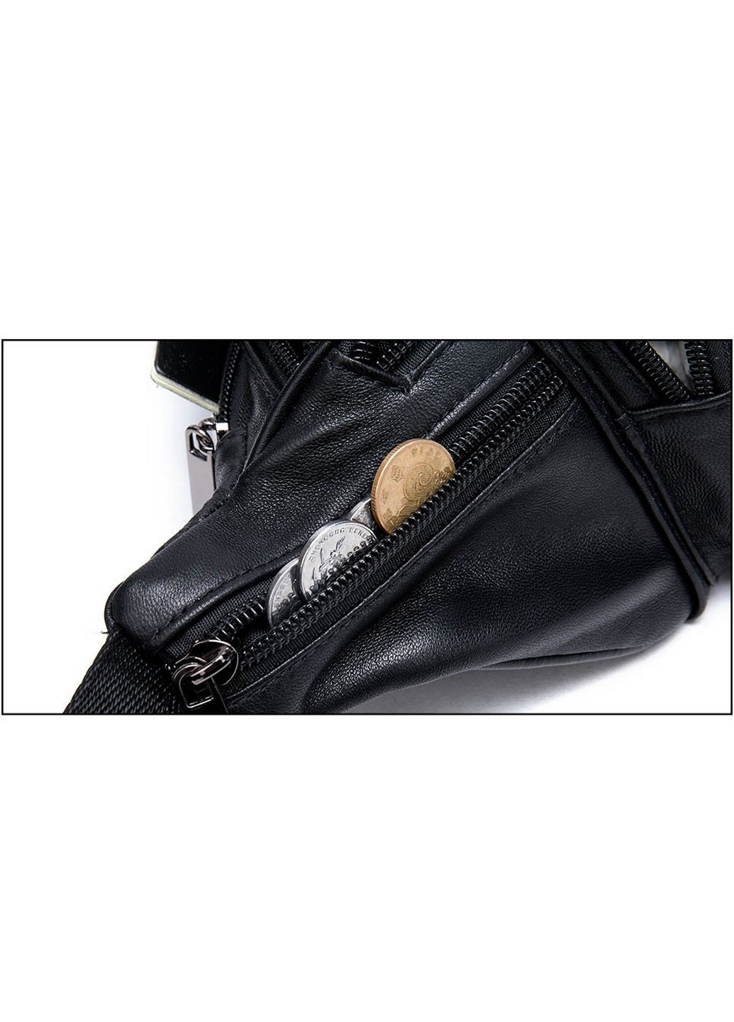 Сумка-бананка на пояс із овечої шкіри Vintage (252086827)