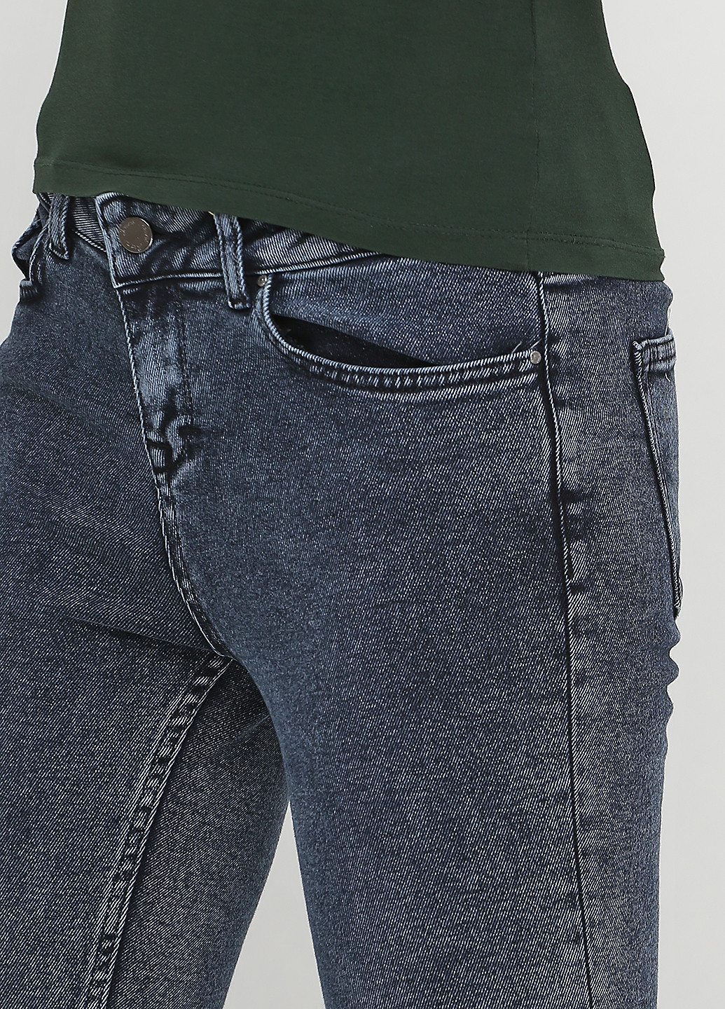 Джинси Twister завужені однотонні графітові джинсові