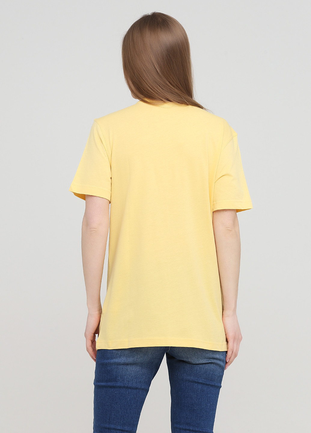 Желтая летняя футболка United Colors of Benetton
