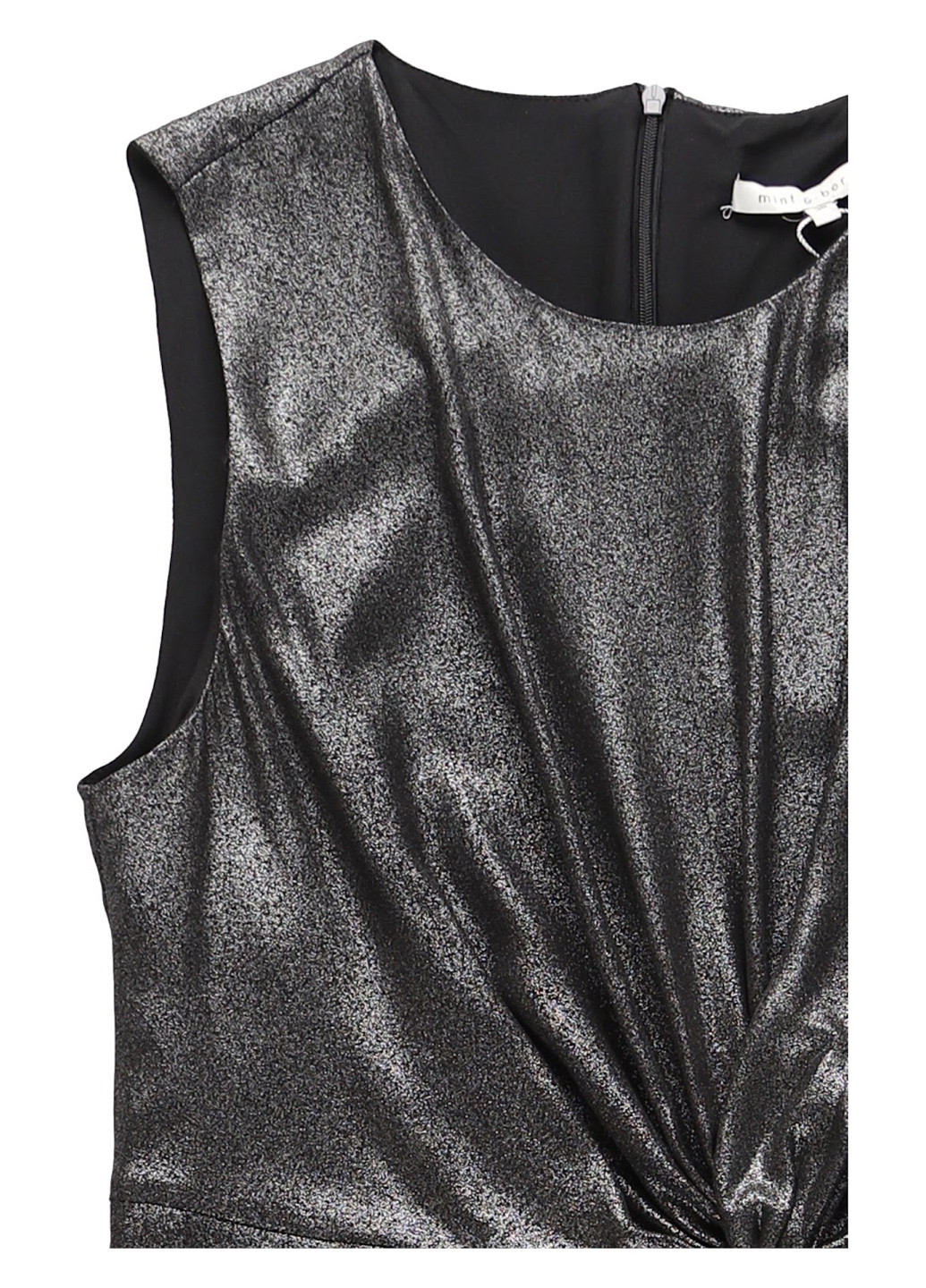 Темно-сіра кежуал сукня MINT&BERRY меланжева