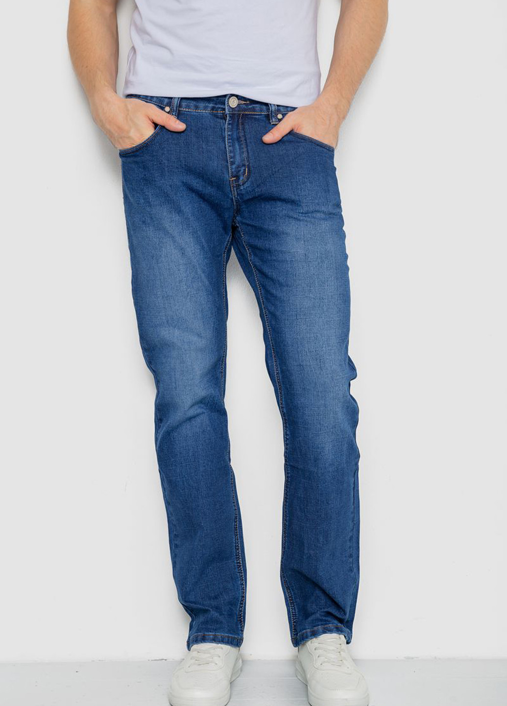Синие демисезонные регюлар фит джинсы Ager
