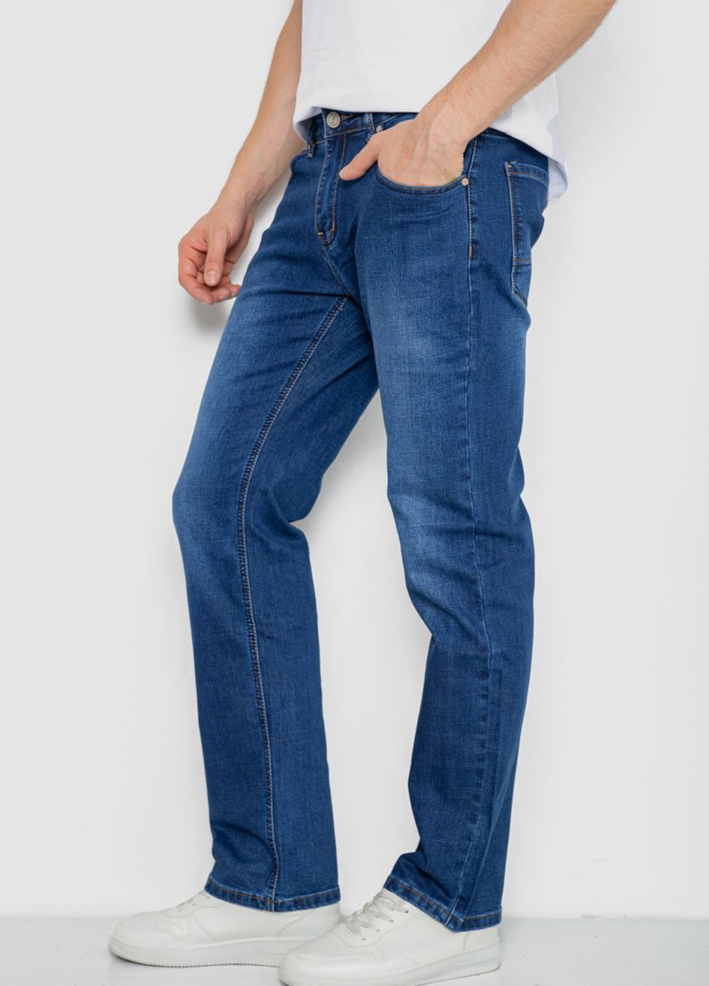 Синие демисезонные регюлар фит джинсы Ager