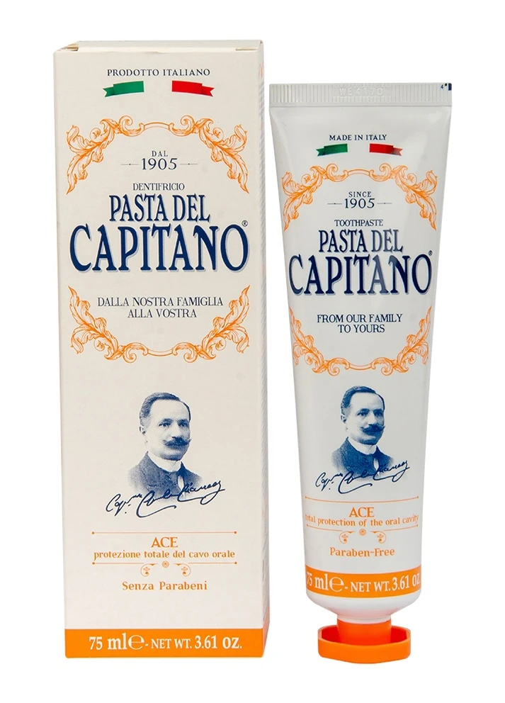 Зубна паста з вітамінами ACE 75 мл Pasta del Capitano (225544536)