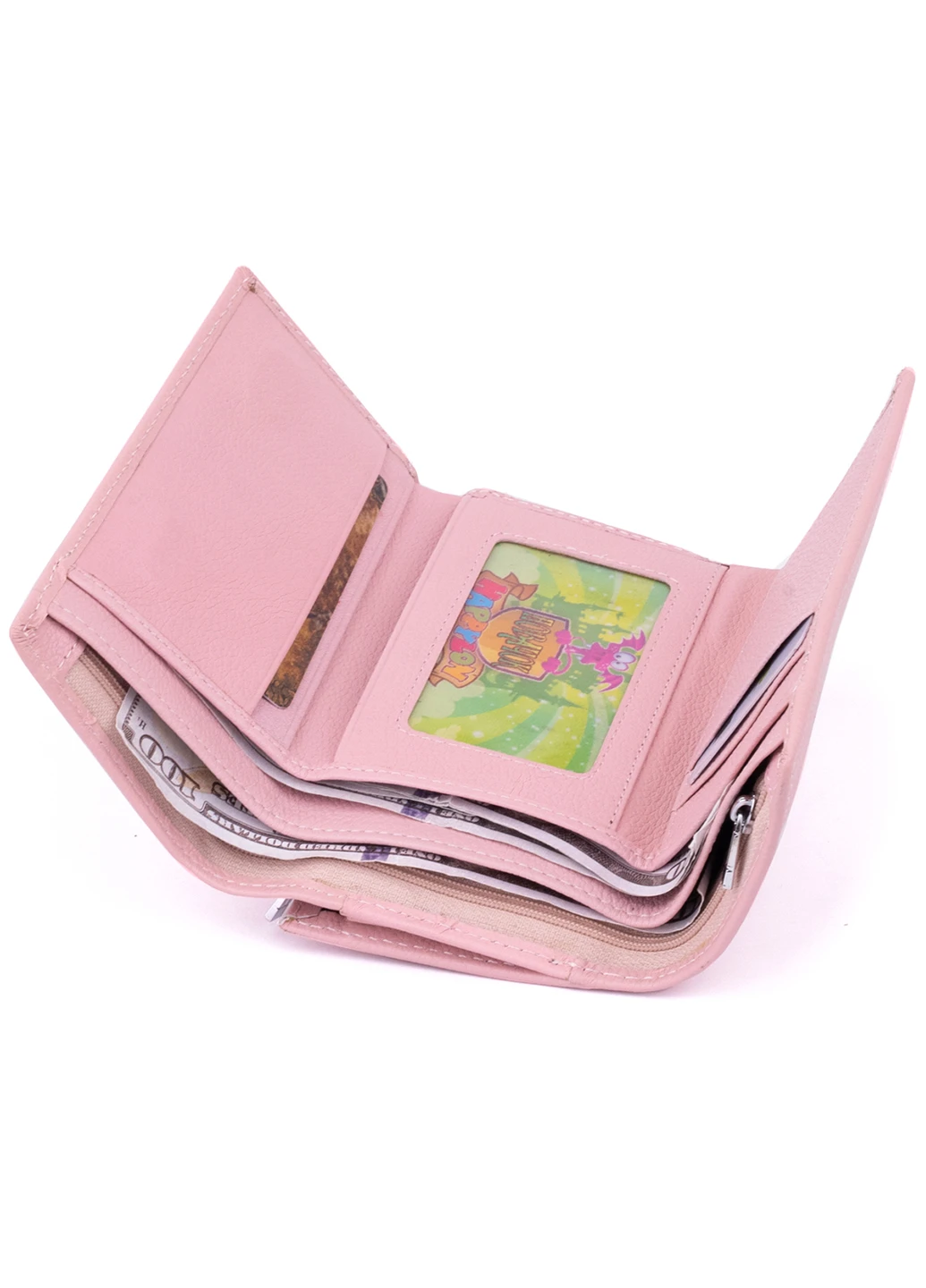 Жіночий шкіряний гаманець 14х8,5х2,5 см st leather (252132671)