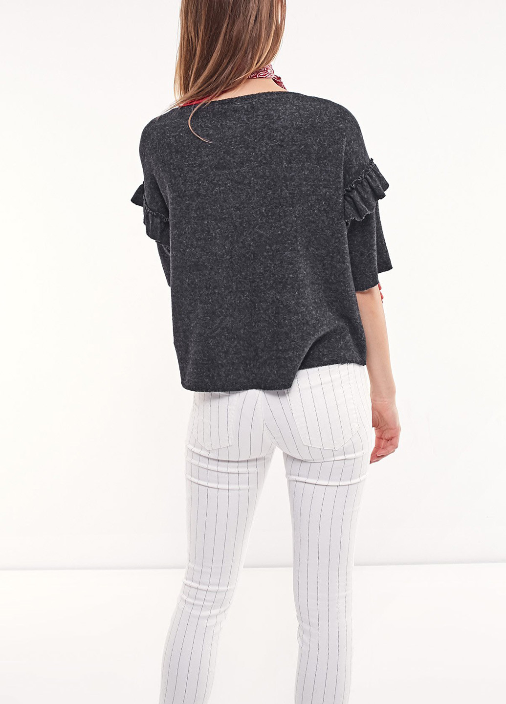 Темно-сірий демісезонний джемпер джемпер Stradivarius