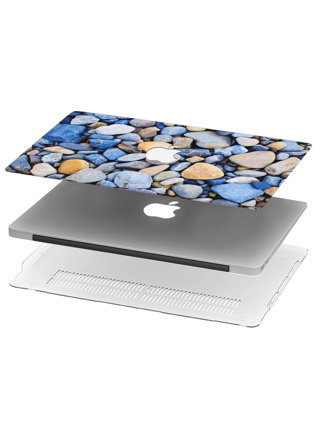 Чохол пластиковий для Apple MacBook Pro 13 A1706/A1708/A1989/A2159/A1988 Морські камінці (Sea stones) (9648-2320) MobiPrint (218988143)