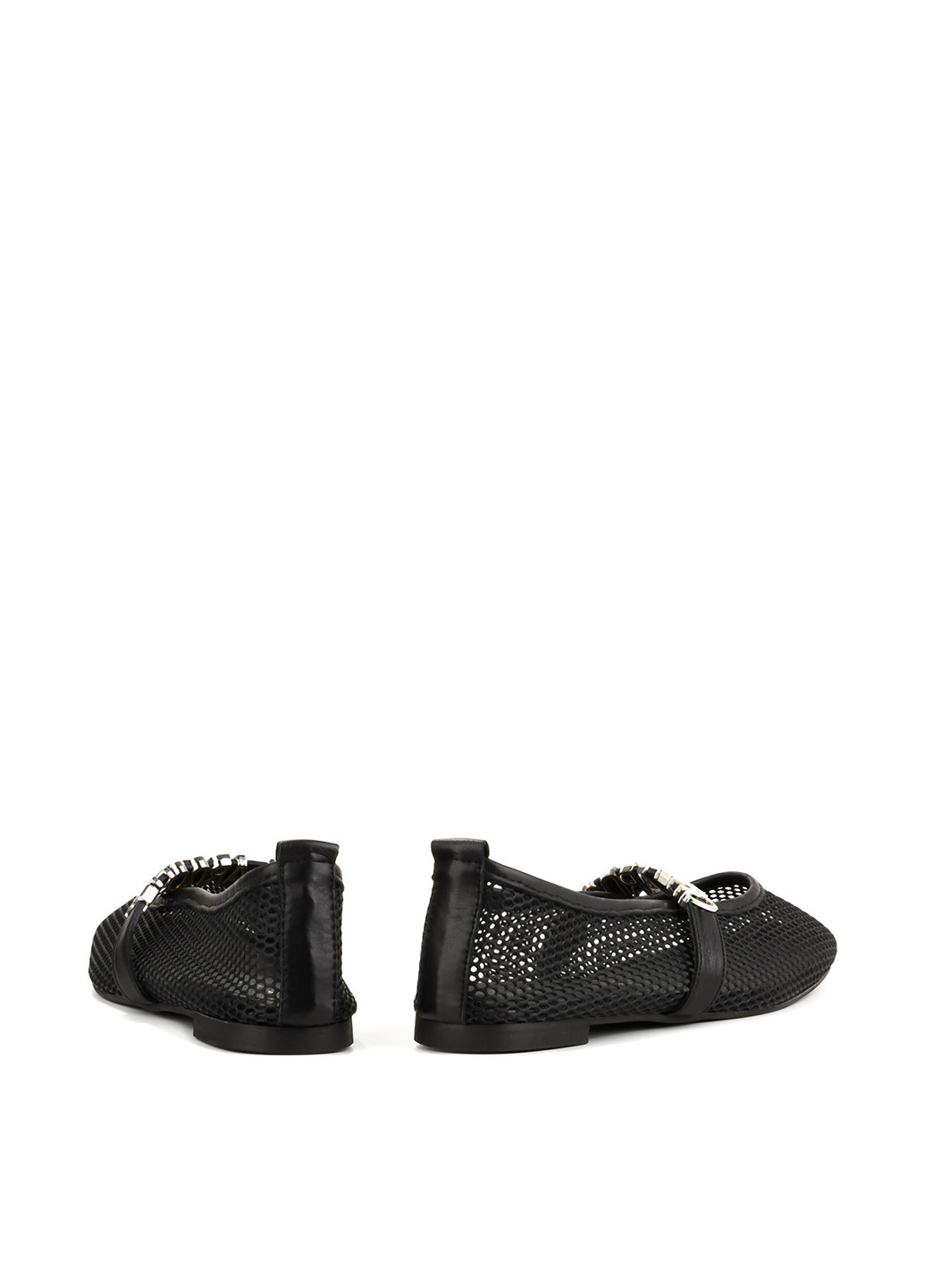 Жіночі балетки Le'BERDES | чорні однотонні натуральна шкіра (360795524)