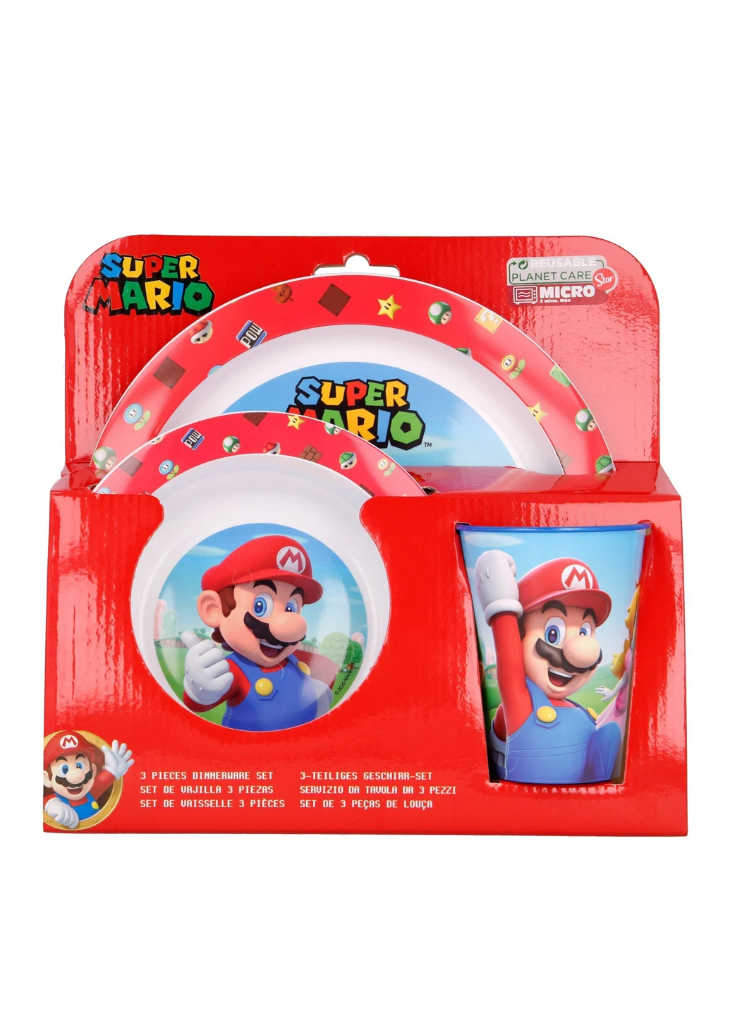 Набір посуду Super Mario - Mario, Kids Micro Set Stor (252016529)