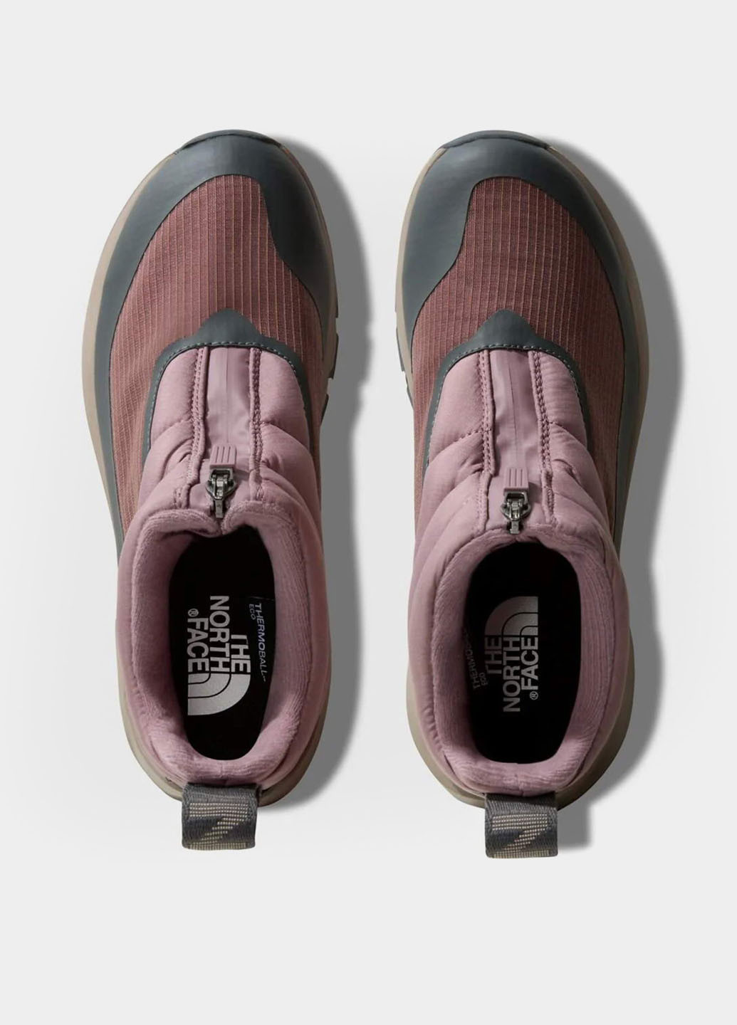 Цветные дутики The North Face на молнии с логотипом