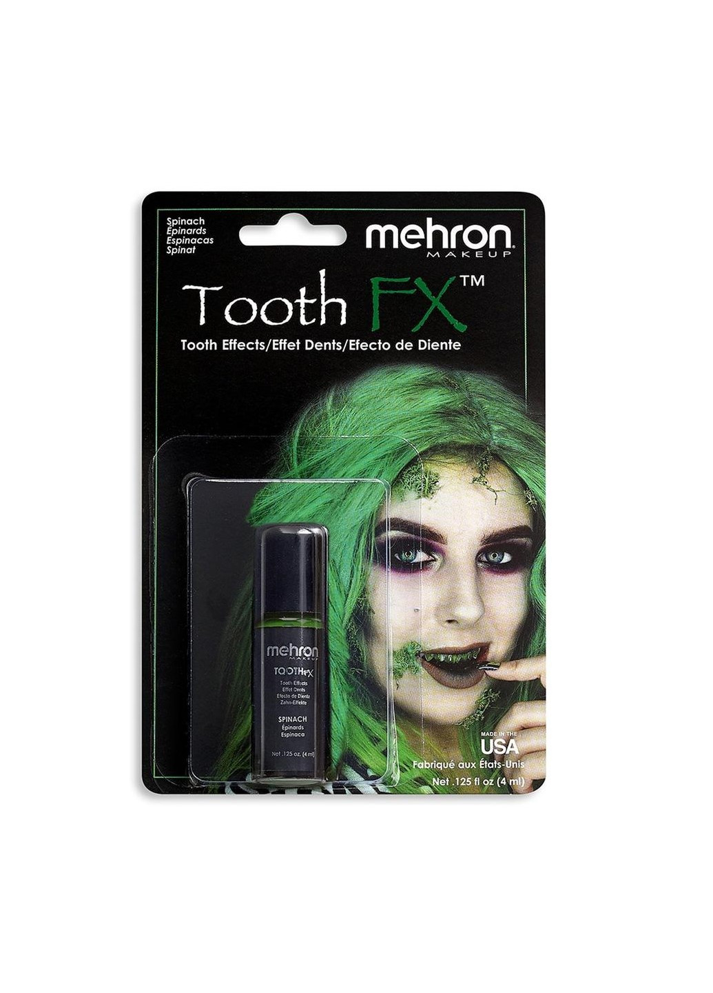 Фарба для зубів Tooth FX with Brush for Special Effects - Spinach (Шпинат), 4 мл Mehron (205593138)