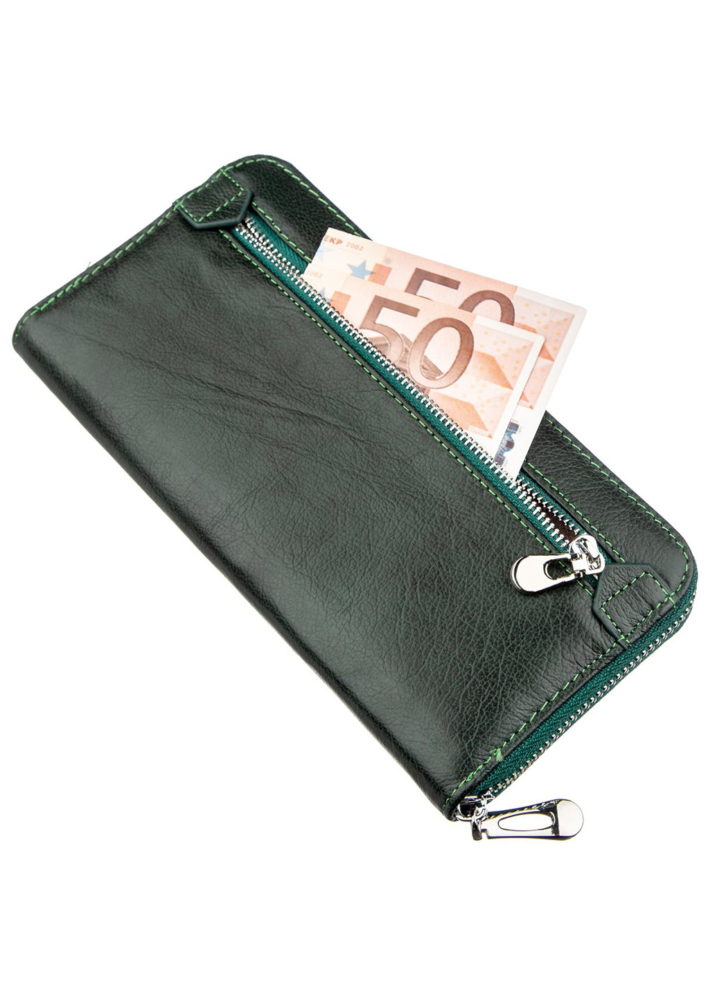Женский кожаный кошелек-клатч 10х20 см st leather (252128682)