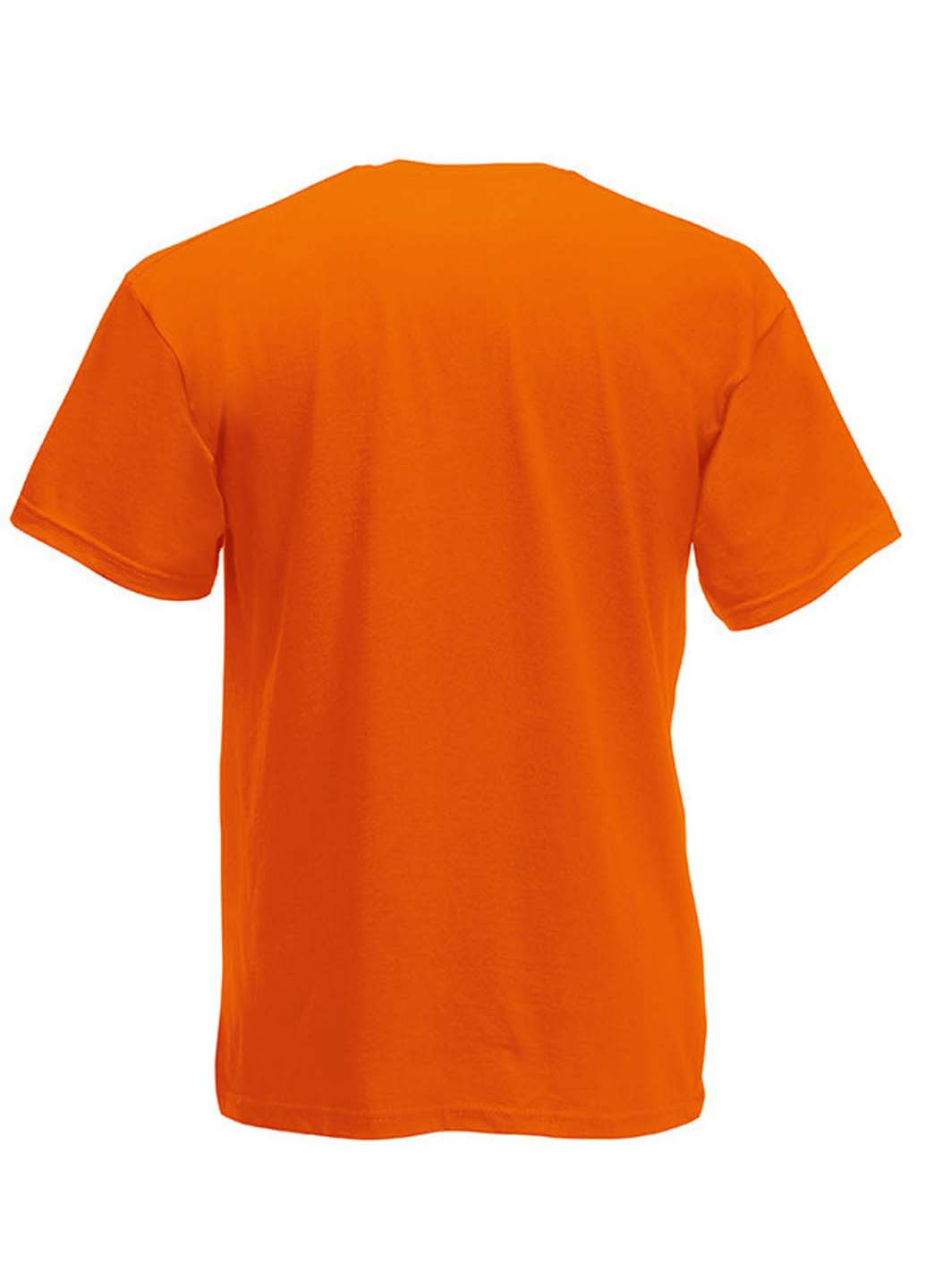 Оранжевая футболка Fruit of the Loom Ringspun premium