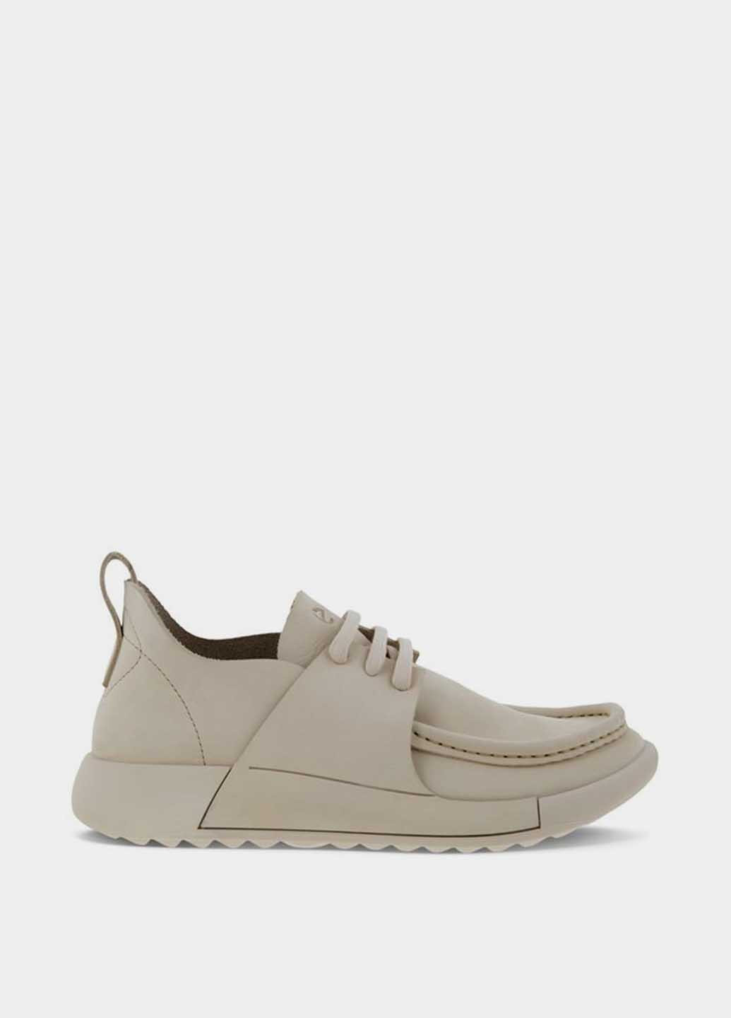 Бежевые мокасини Ecco с тиснением