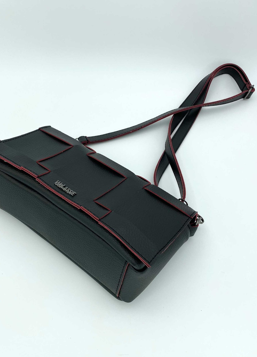 Сумка жіноча крос боді екошкіра (wel-65204) Чорна WeLassie (253982833)