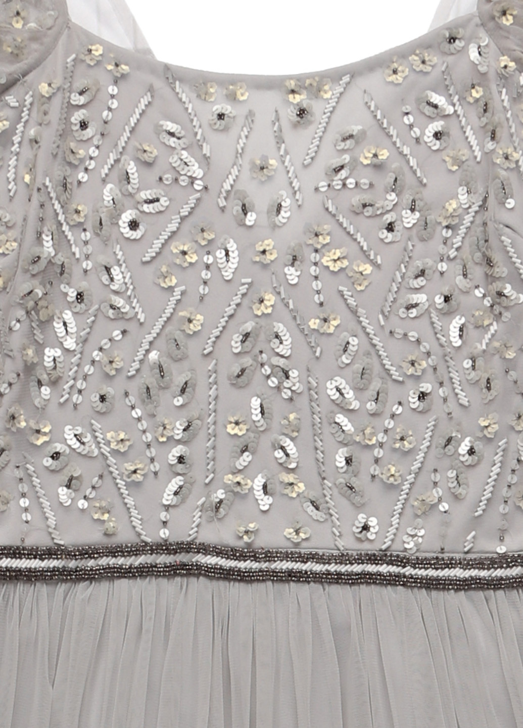 Серое праздничный, вечернее платье в стиле ампир Frock and Frill однотонное