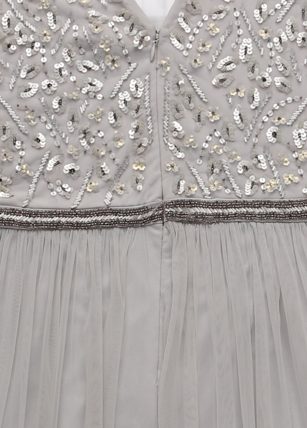 Серое праздничный, вечернее платье в стиле ампир Frock and Frill однотонное