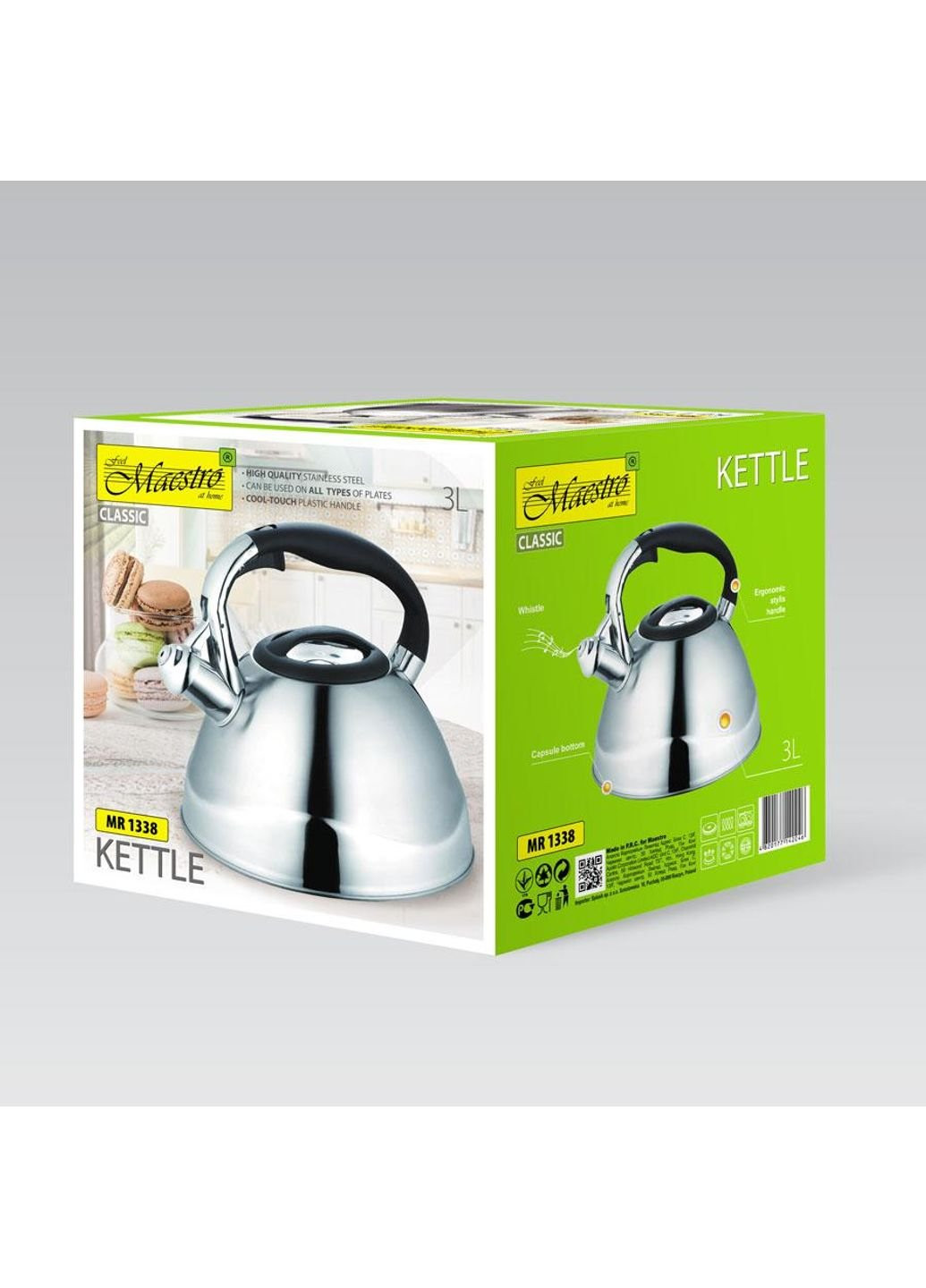 Чайник со свистком MR-1338 3 л Maestro (253628419)