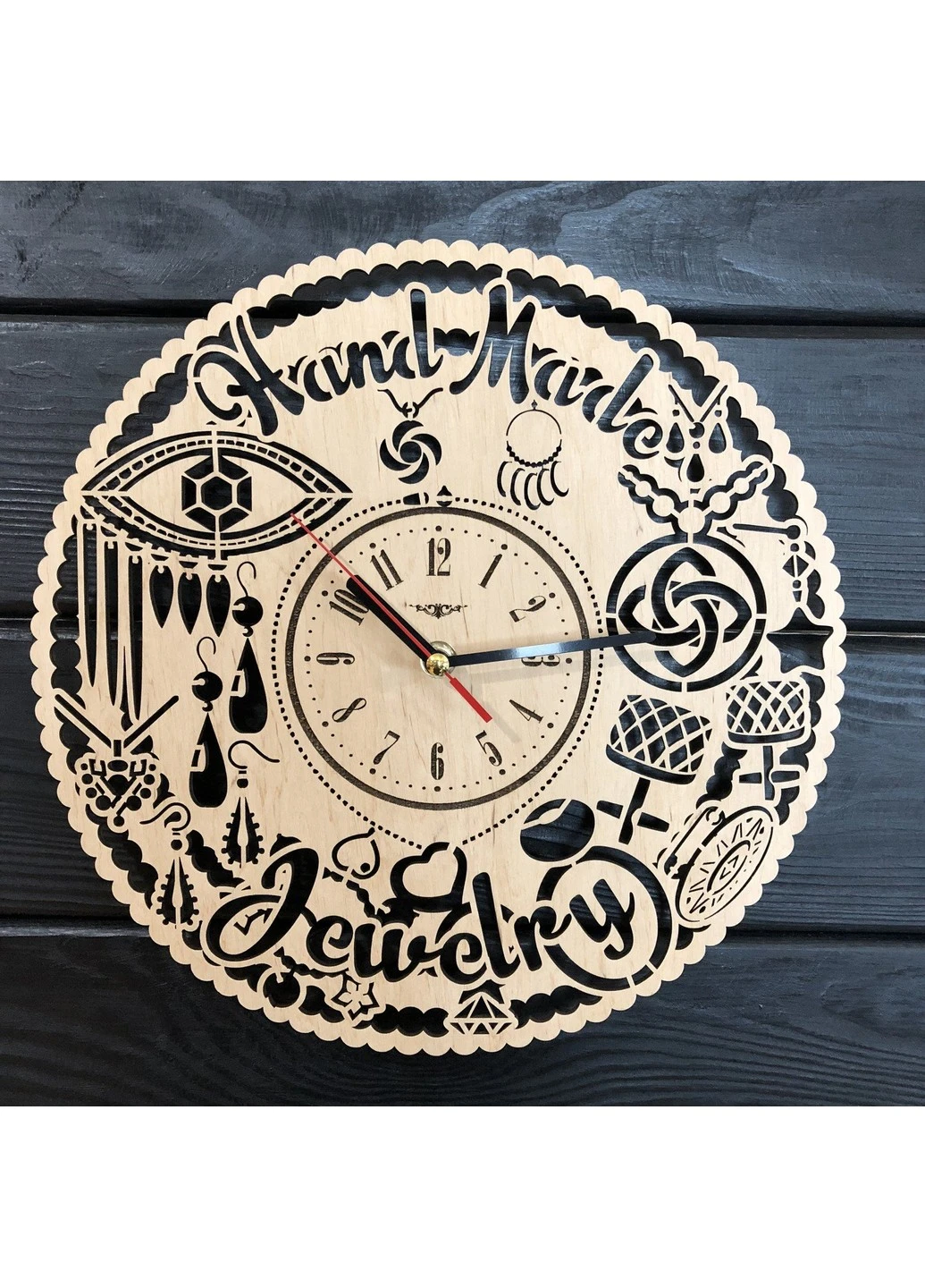 Годинник настінний з дерева «Hand Made» 7Arts (253566531)