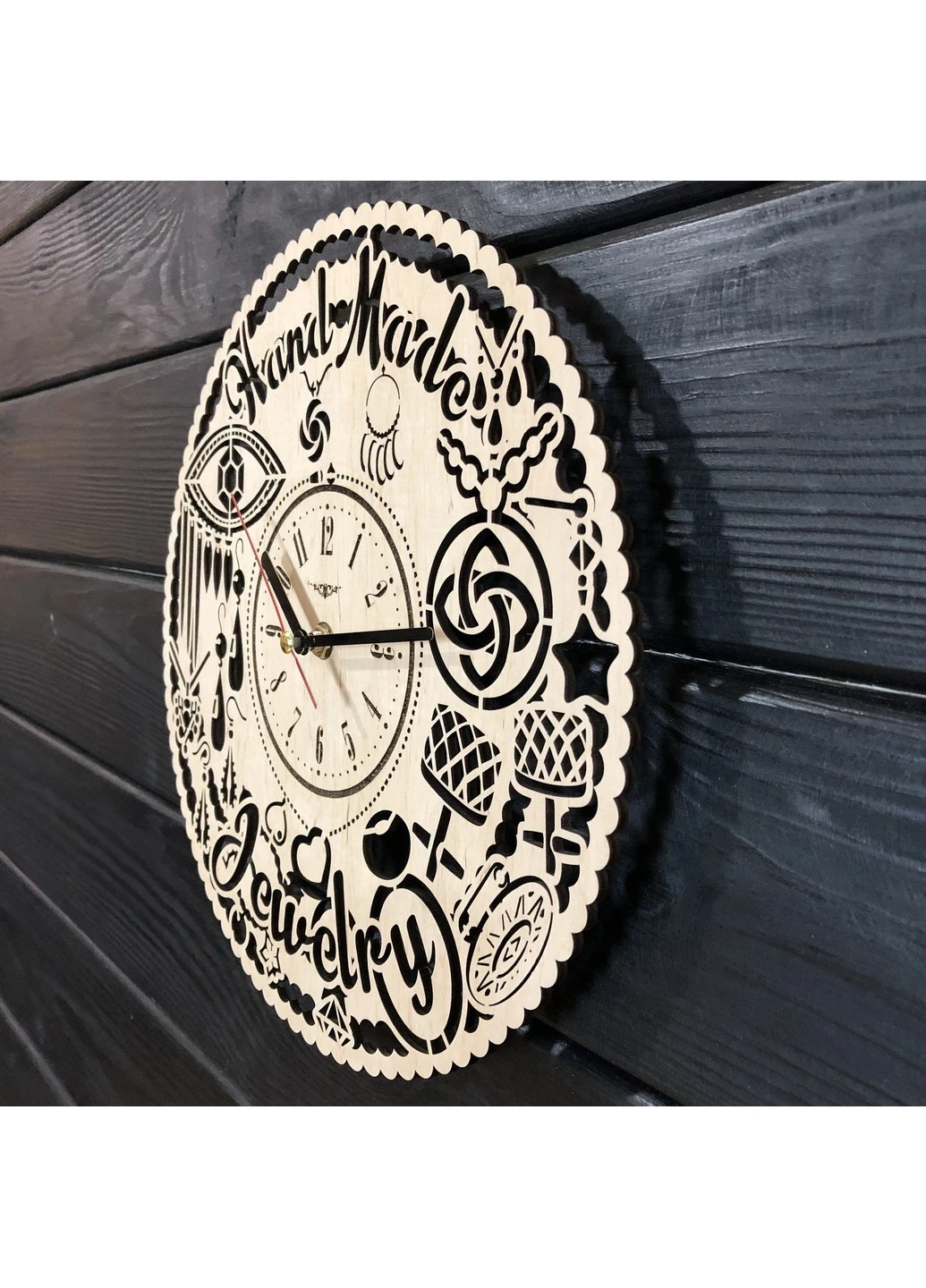 Годинник настінний з дерева «Hand Made» 7Arts (253566531)