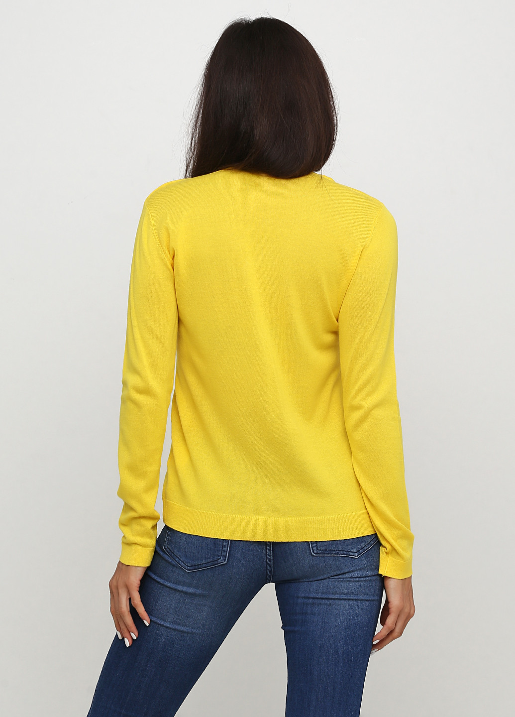 Желтый демисезонный пуловер пуловер Rick Cardona