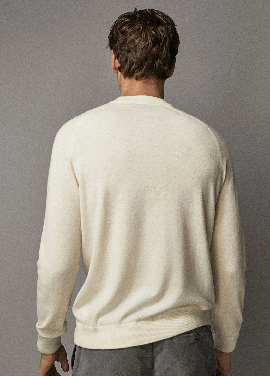 Молочный демисезонный джемпер джемпер Massimo Dutti