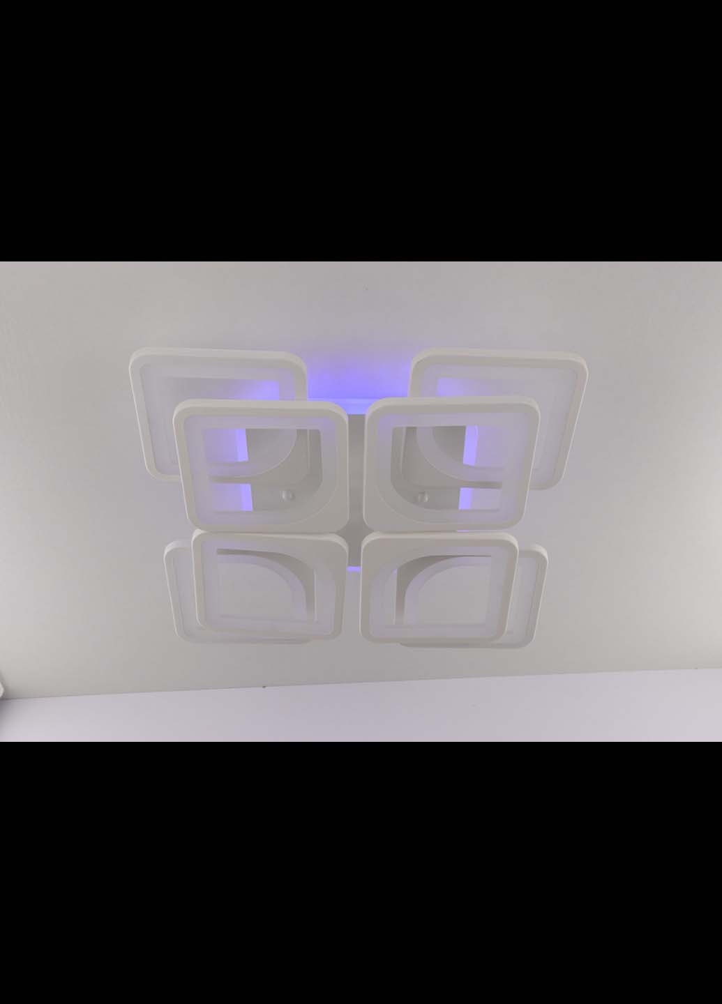 Люстра стельова LED з пультом A2281 / 4 + 4S-RGB-wh Білий 11х43х43 см. Handmade (234538070)
