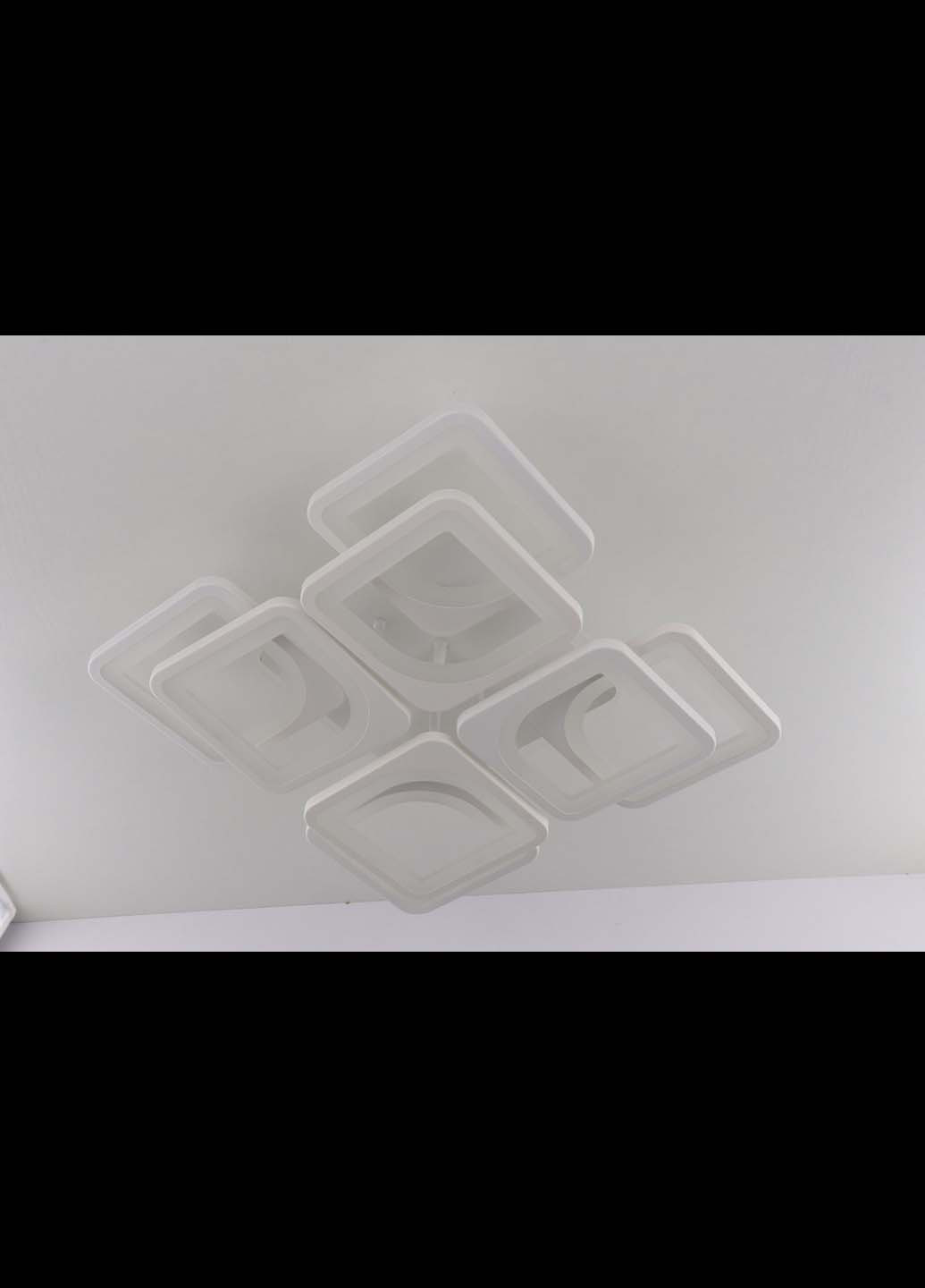 Люстра стельова LED з пультом A2281 / 4 + 4S-RGB-wh Білий 11х43х43 см. Handmade (234538070)