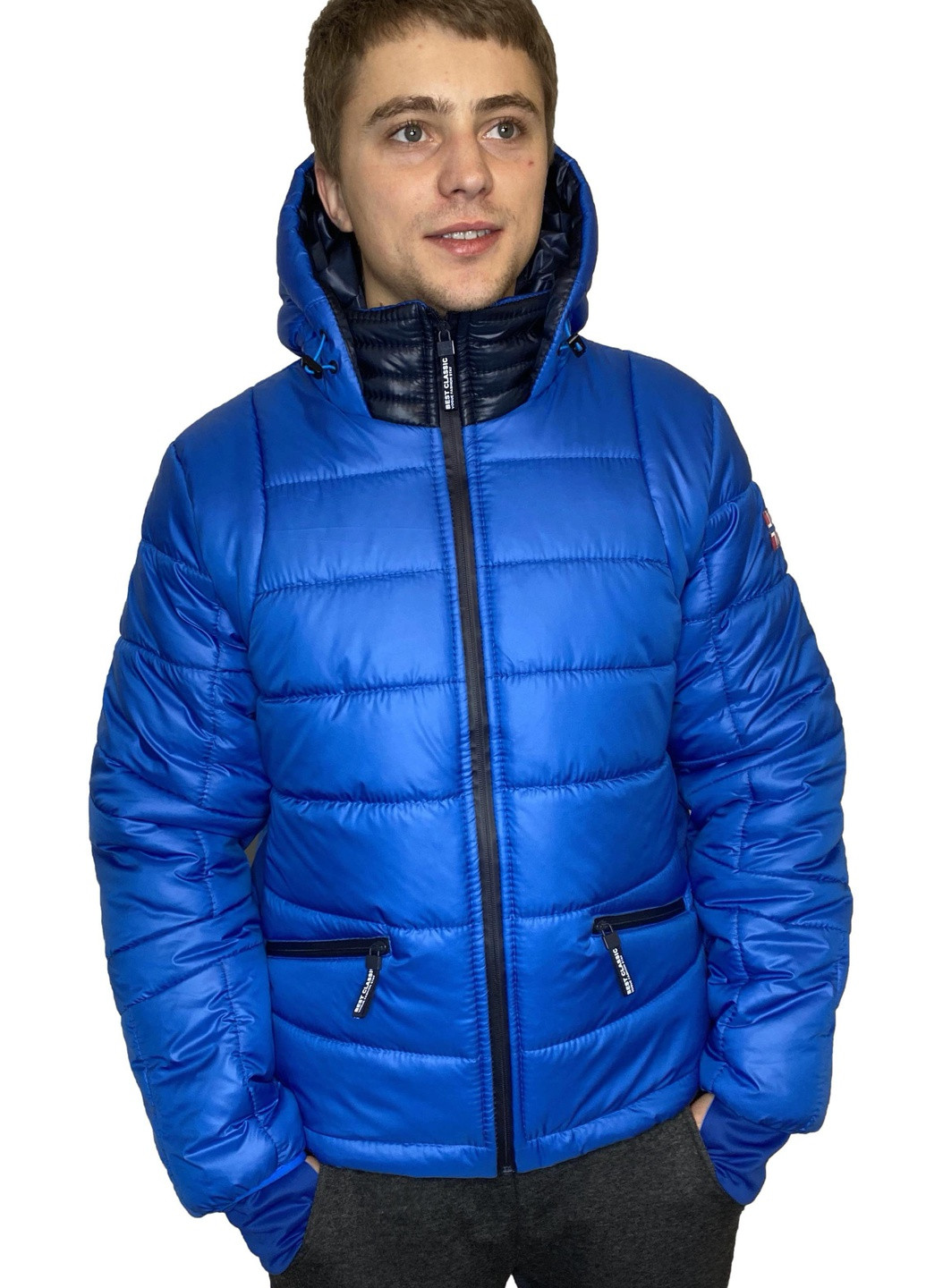 Голубая зимняя куртка No Brand Тони